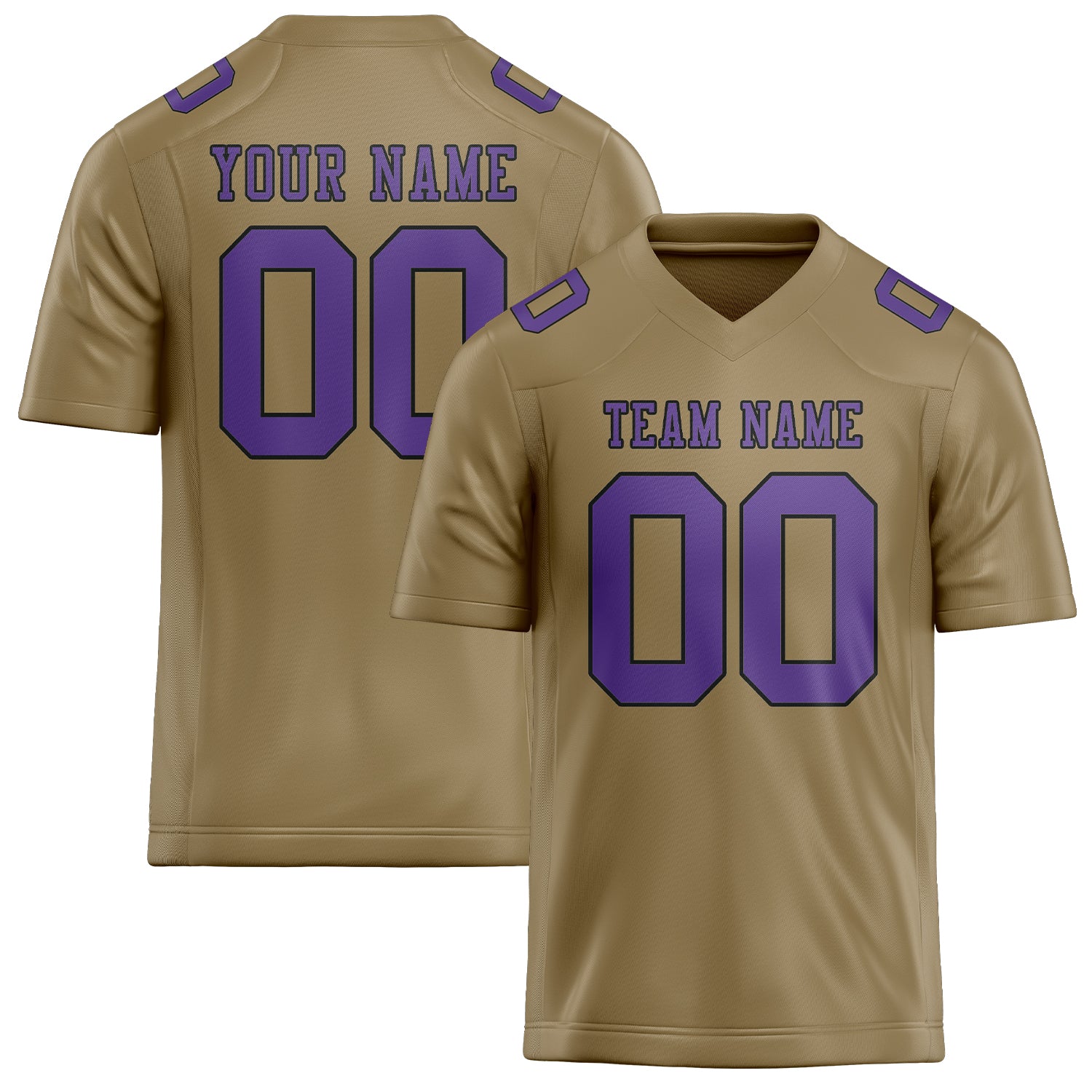 Шивач -създаден професионален Hellkhaki Lavender Rugby Jersey