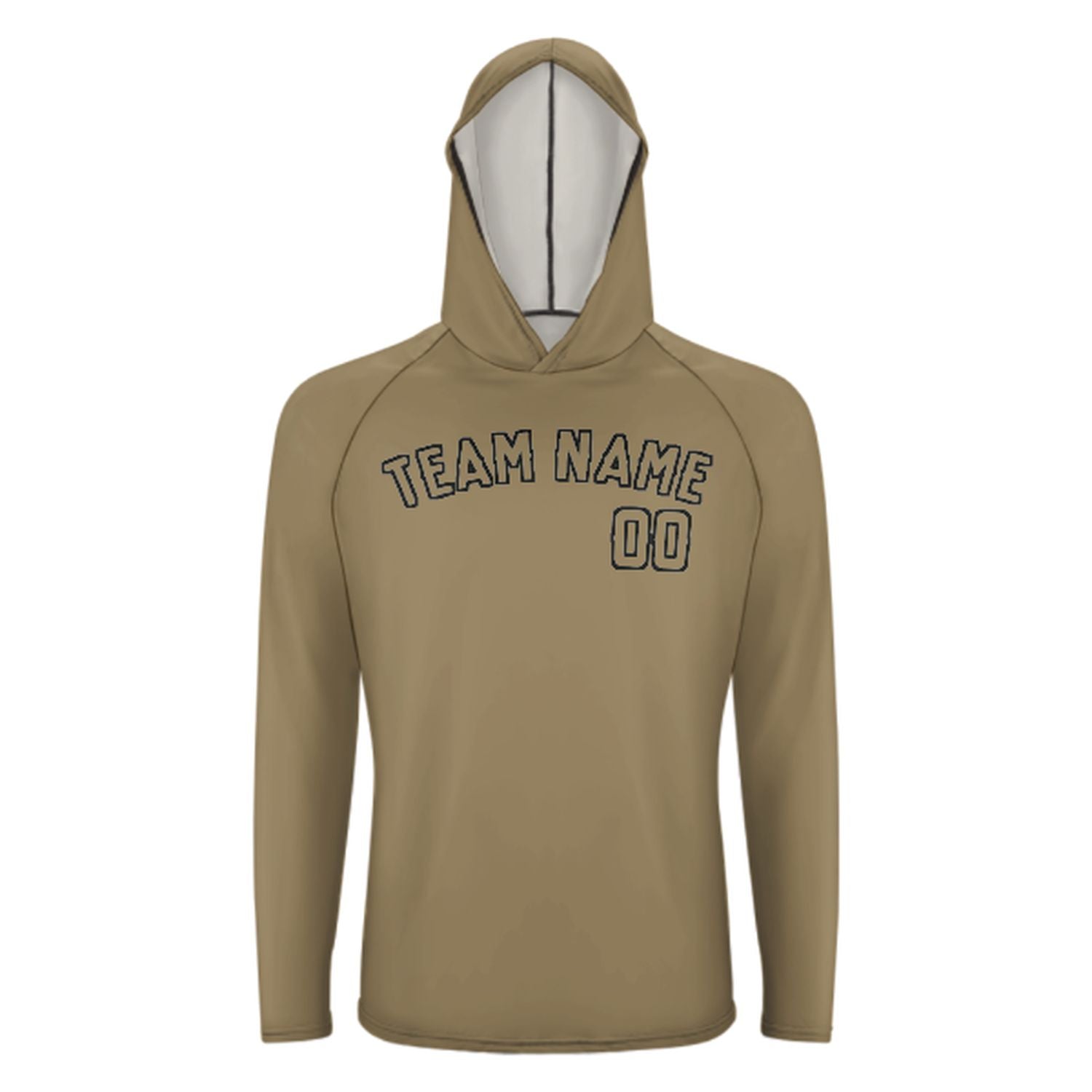 Maßgeschneidertes Hellkhaki Hellkhaki UV-Hoodie