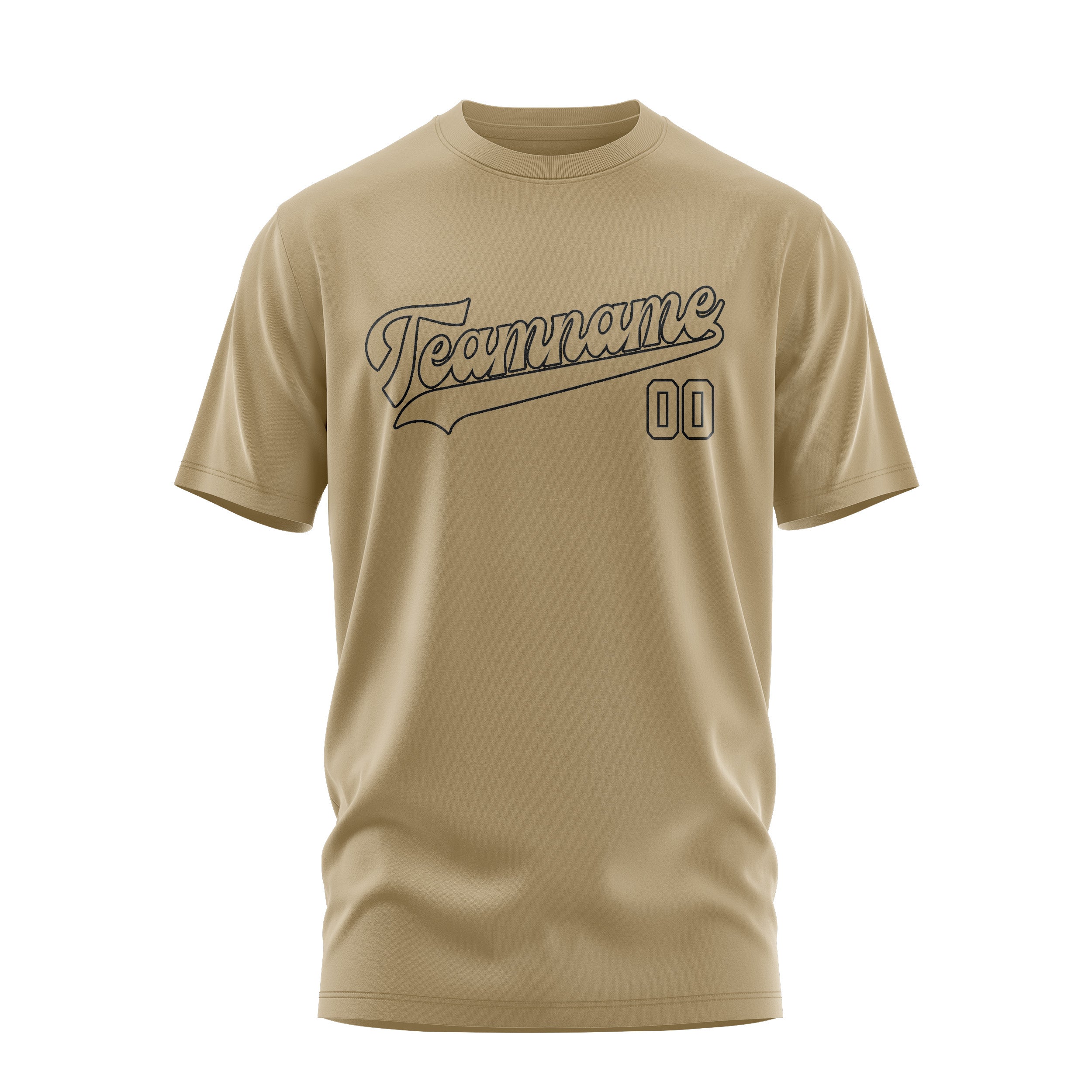 Maßgeschneidertes Hellkhaki Hellkhaki T-Shirt