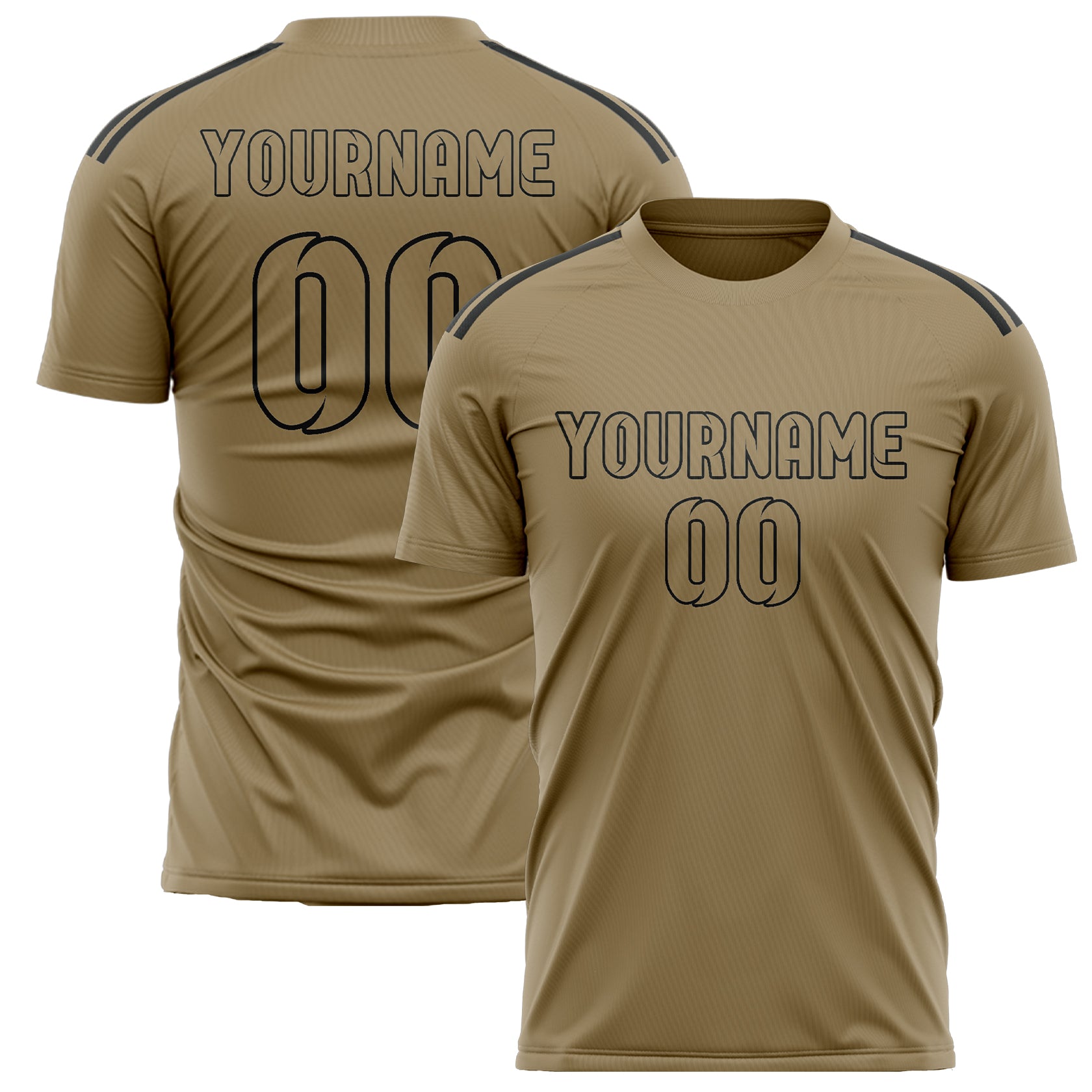 Benutzerdefiniertes Professionelles Hellkhaki Hellkhaki Fußballtrikot