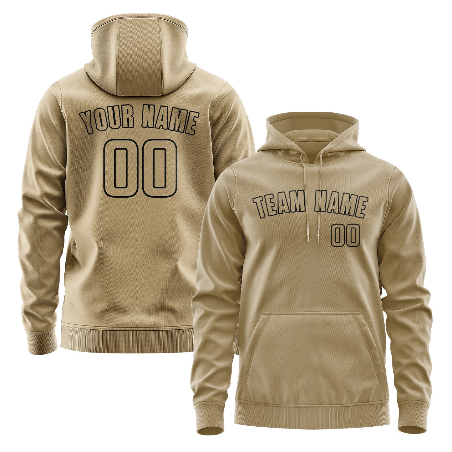 Maßgeschneidertes Hellkhaki Hellkhaki Hoodie