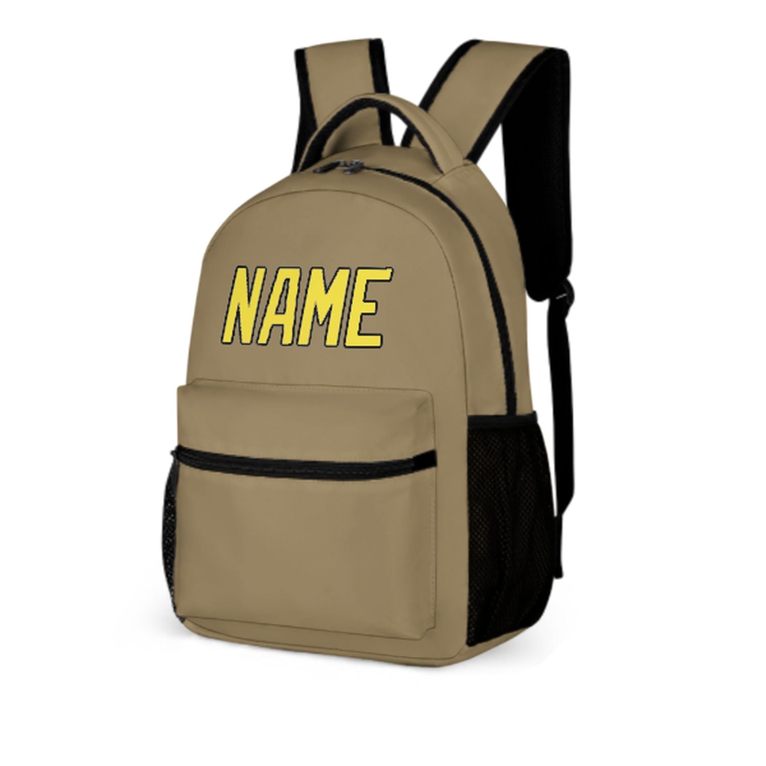 Maßgeschneidertes Hellkhaki Blassgelb Kinderrucksack