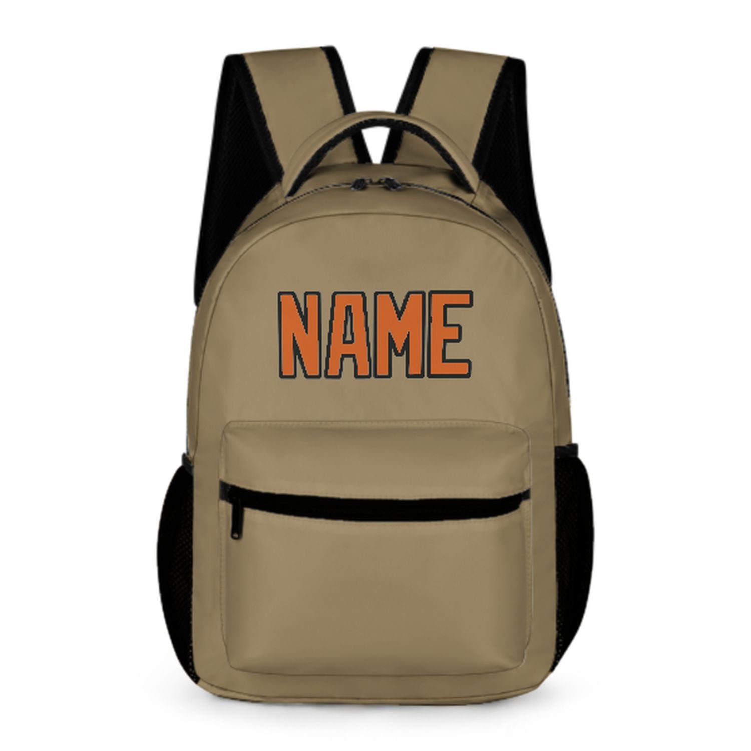 Maßgeschneidertes Hellkhaki Orange Kinderrucksack