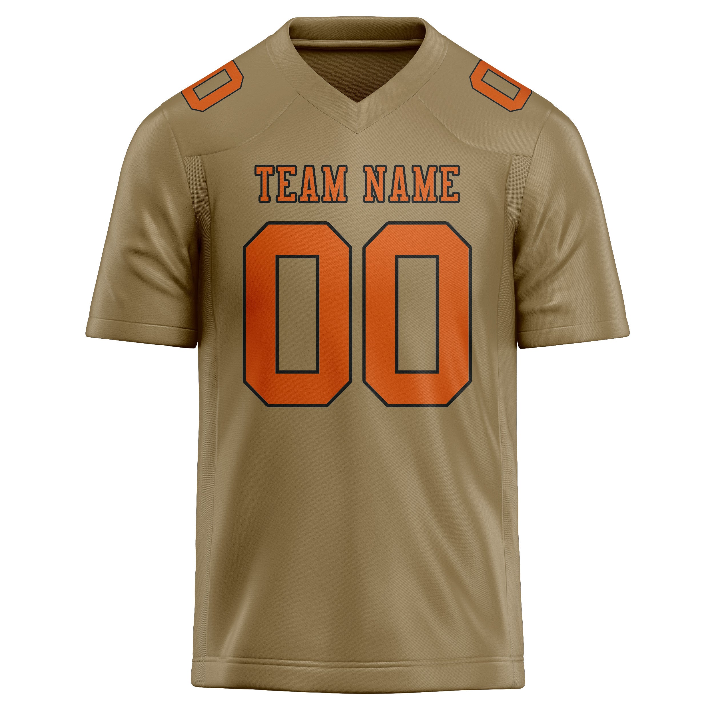 Шивач -създаден професионален Hellkhaki Orange Rugby Jersey