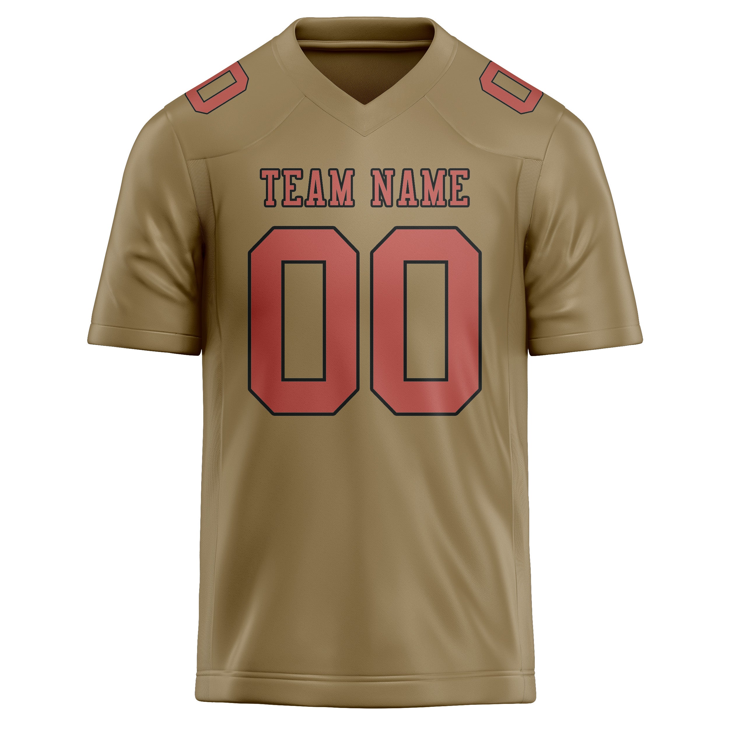 Шивач -създаден професионален Hellkhaki Copper Rose Rugby Jersey