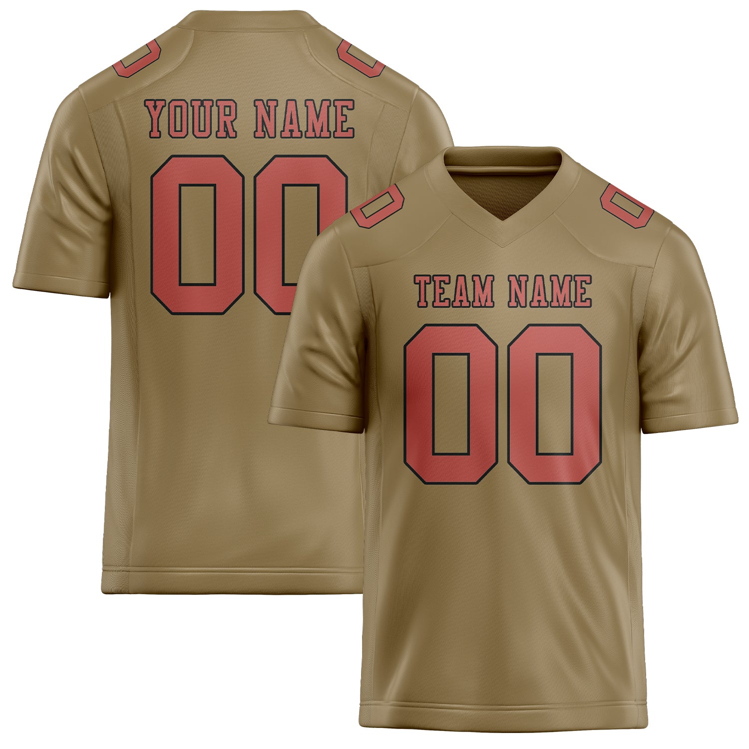 Шивач -създаден професионален Hellkhaki Copper Rose Rugby Jersey