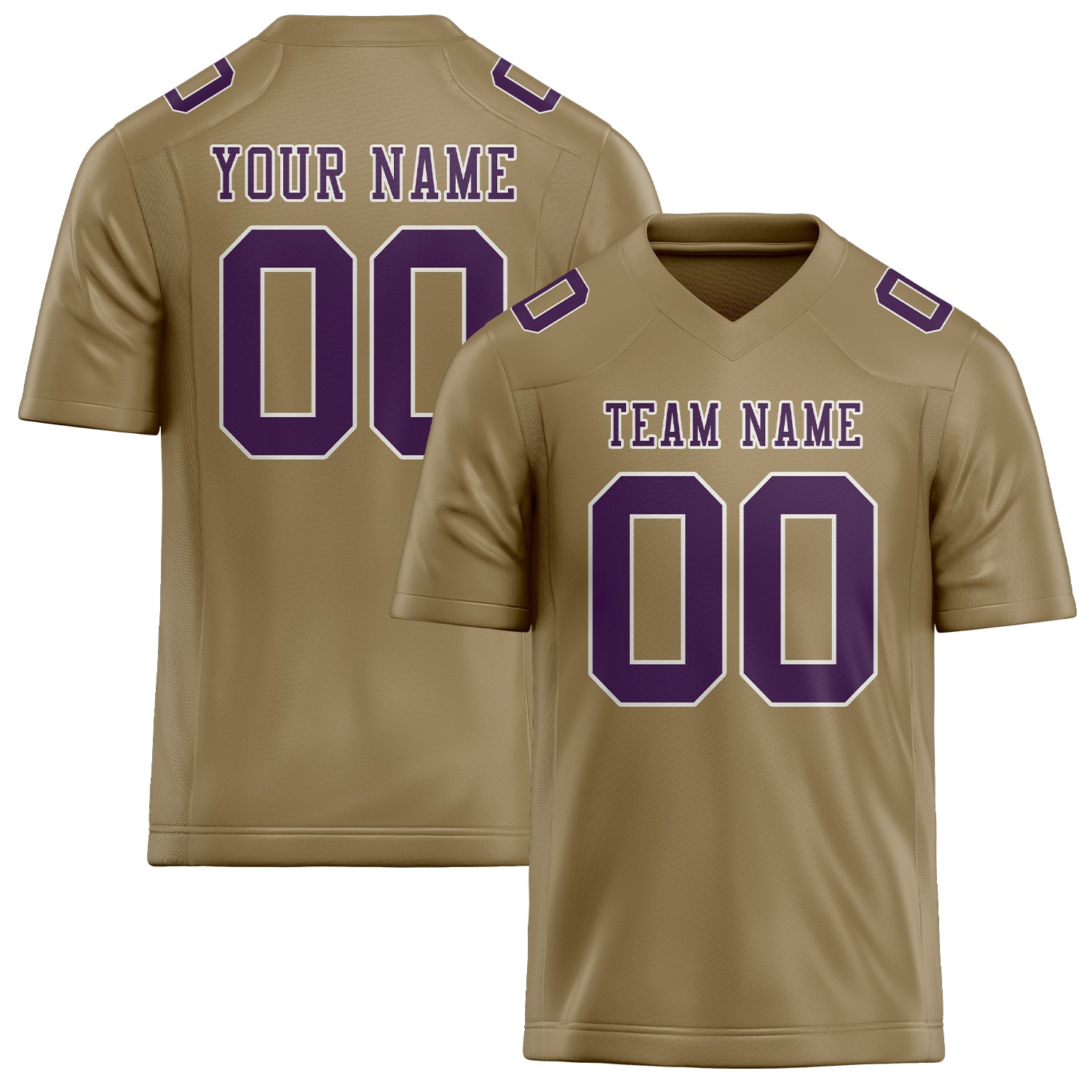 Шивач -създаден професионален Hellkhaki Purple Rugby Jersey