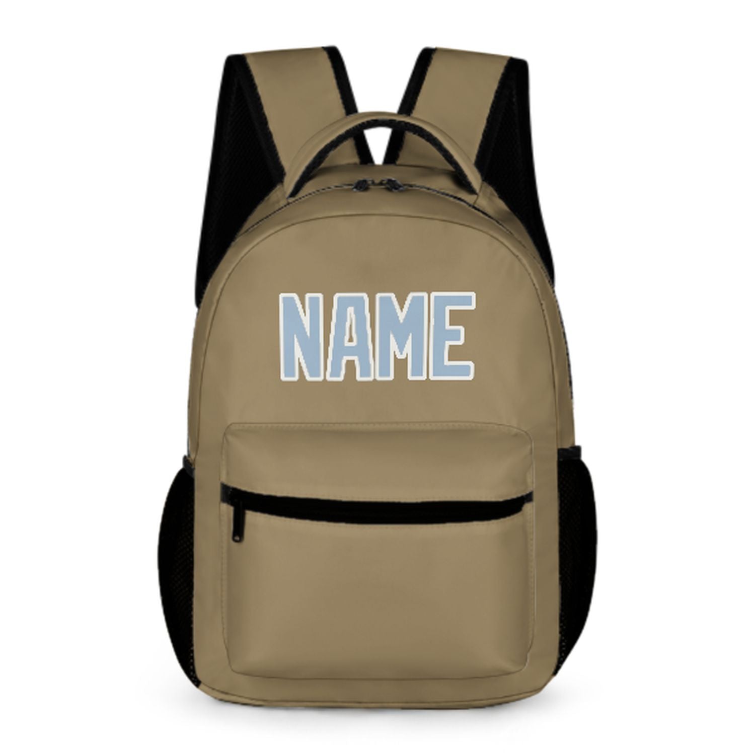 Maßgeschneidertes Hellkhaki Hellblau Kinderrucksack