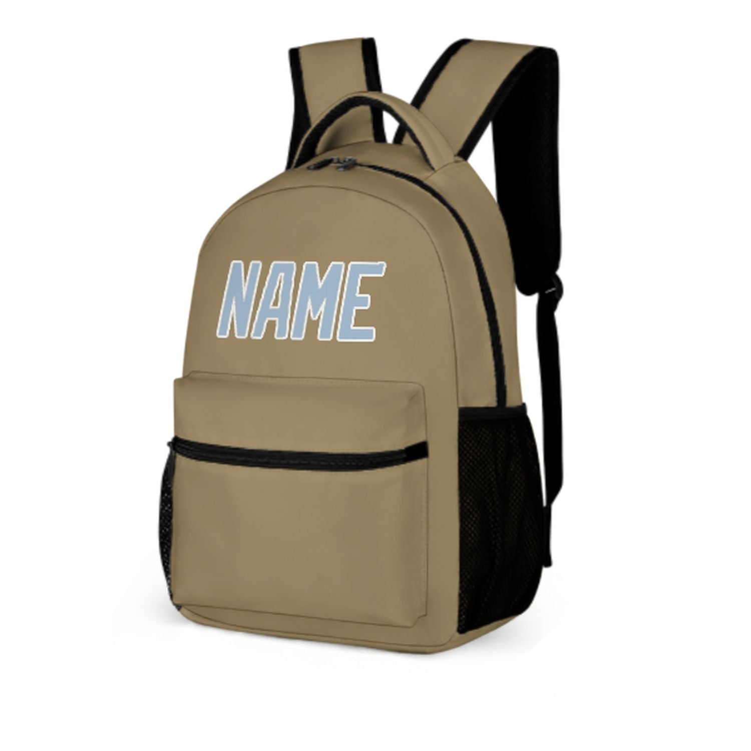 Maßgeschneidertes Hellkhaki Hellblau Kinderrucksack
