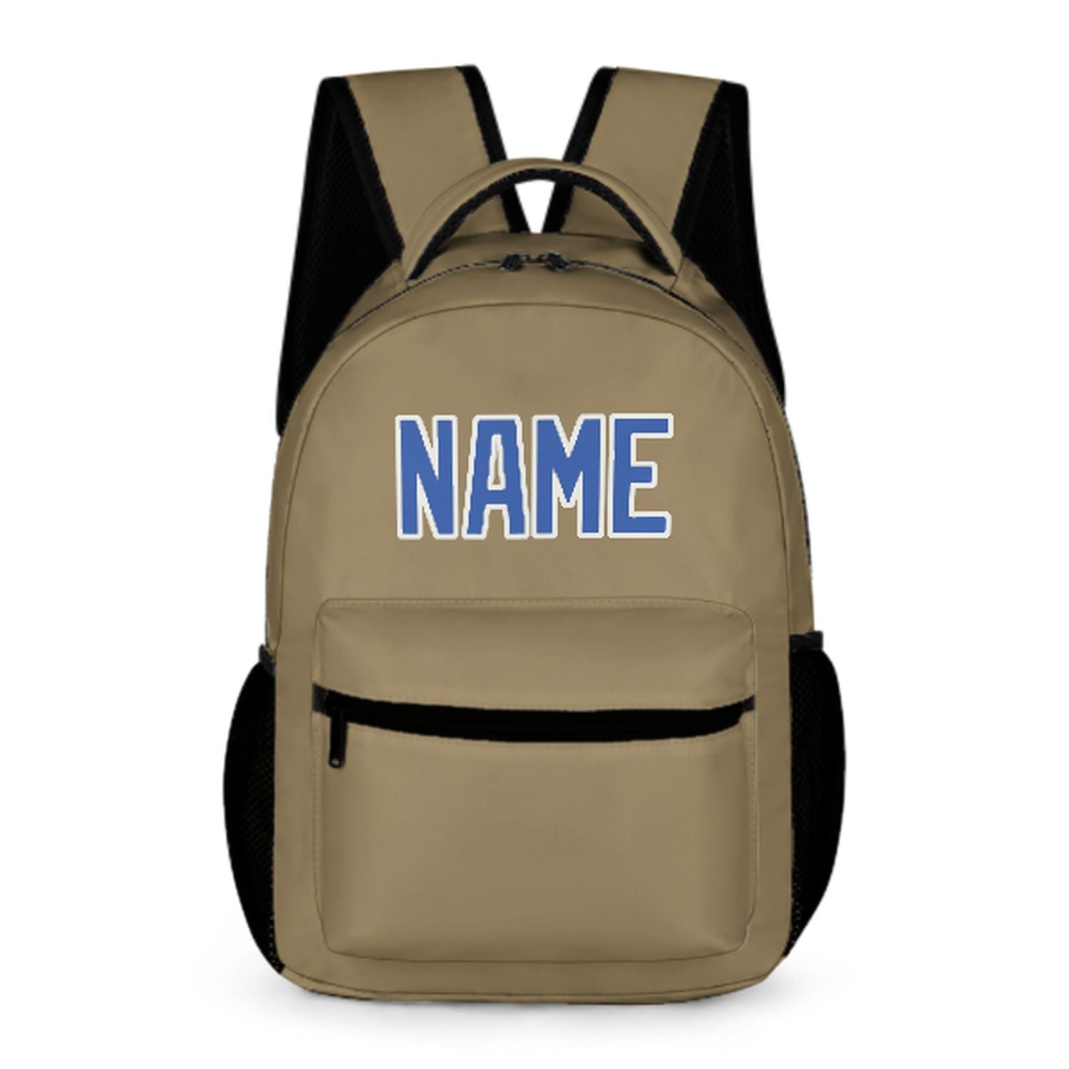 Maßgeschneidertes Hellkhaki Himmelblau Kinderrucksack