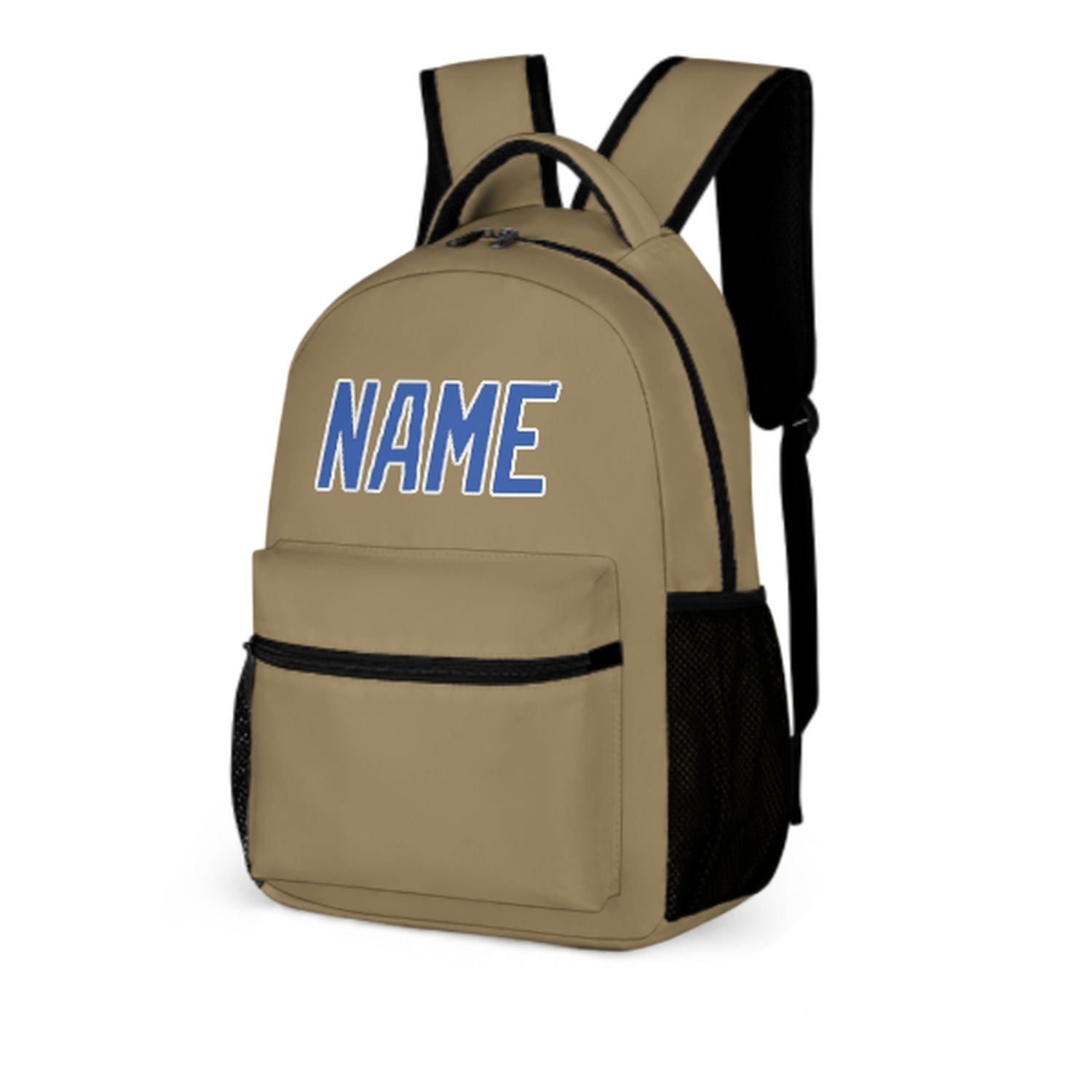 Maßgeschneidertes Hellkhaki Himmelblau Kinderrucksack