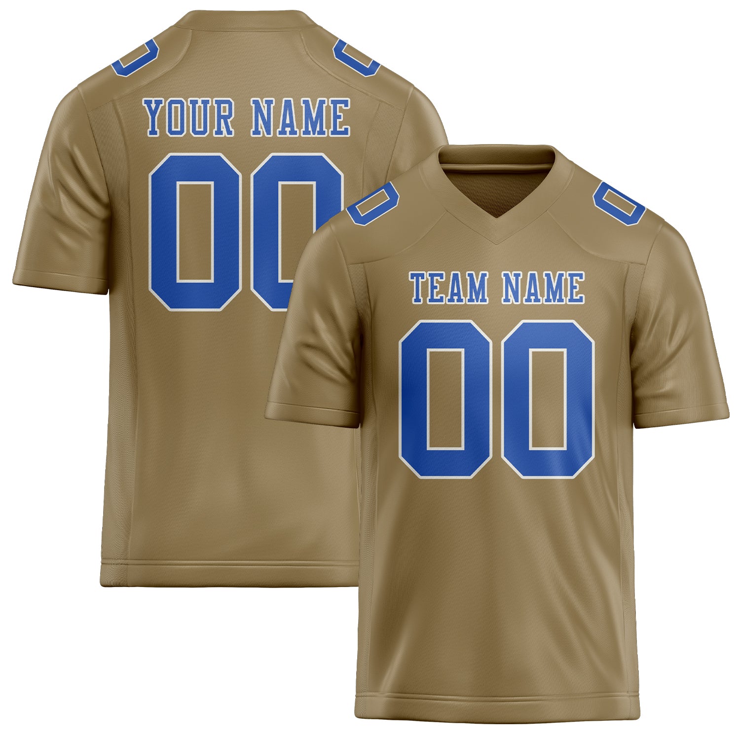 Шивач -създаден професионален Hellkhaki Sky Blue Rugby Jersey