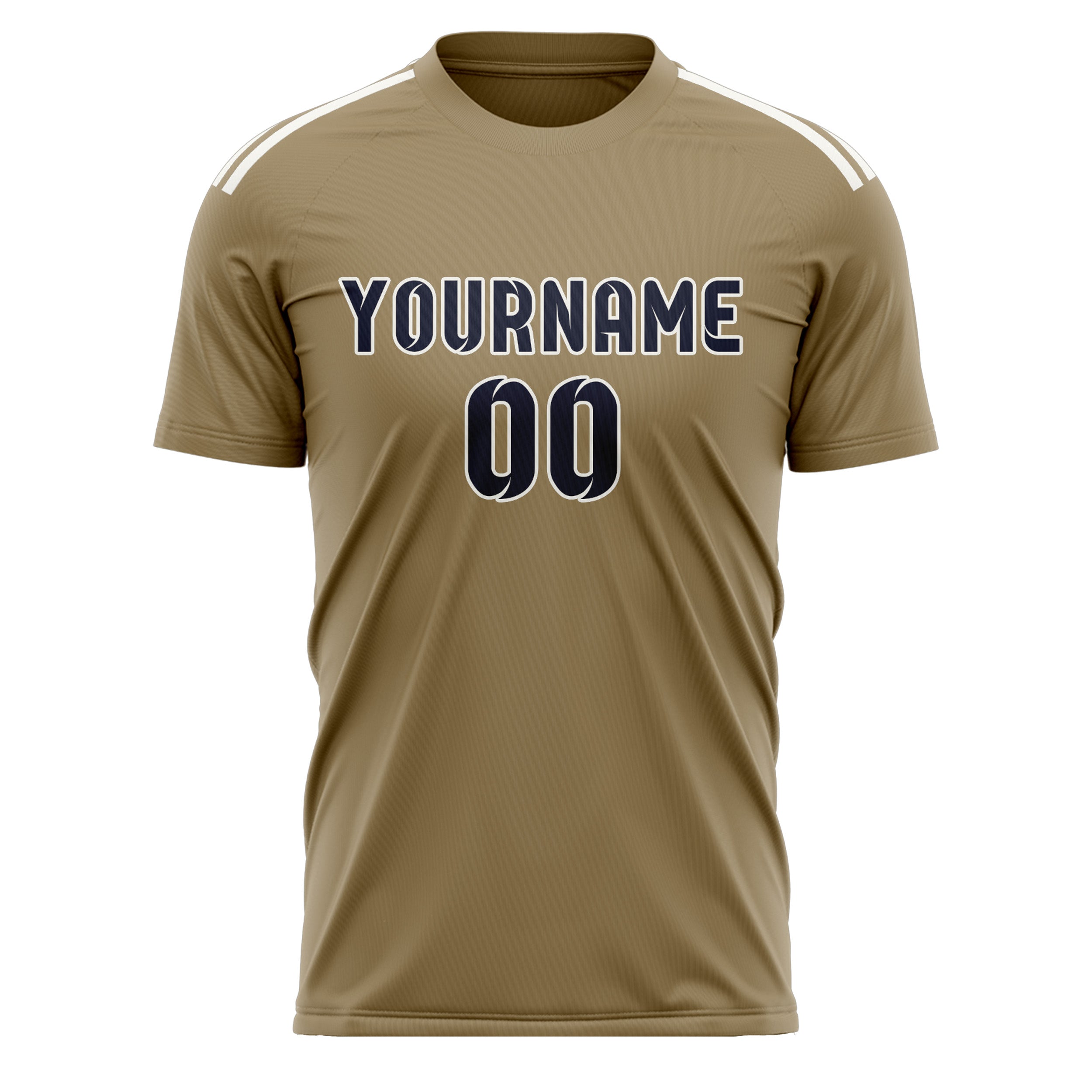 Benutzerdefiniertes Professionelles Hellkhaki Stahlblau Fußballtrikot