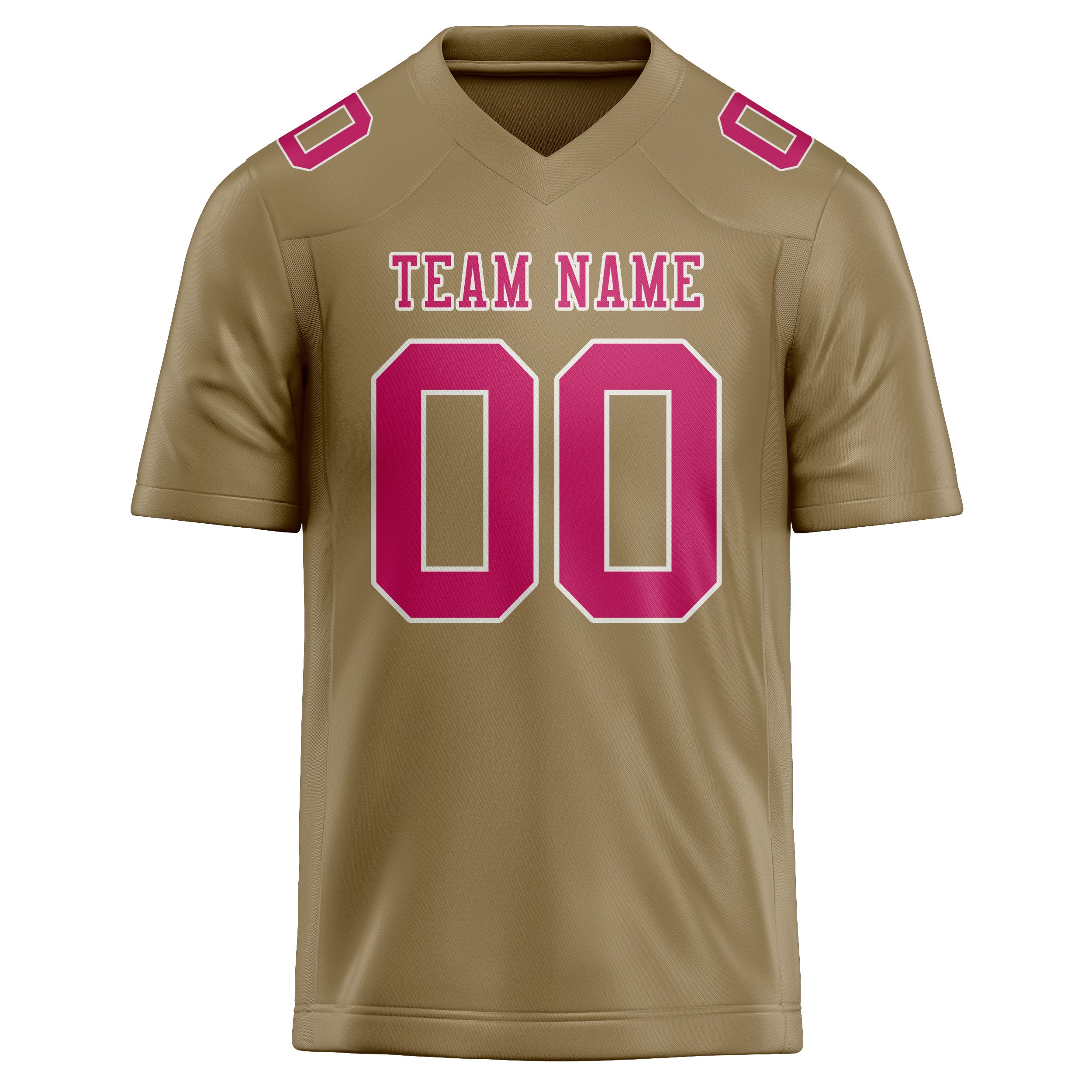 Шивач -създаден професионален Hellkhaki Pink Rugby Jersey