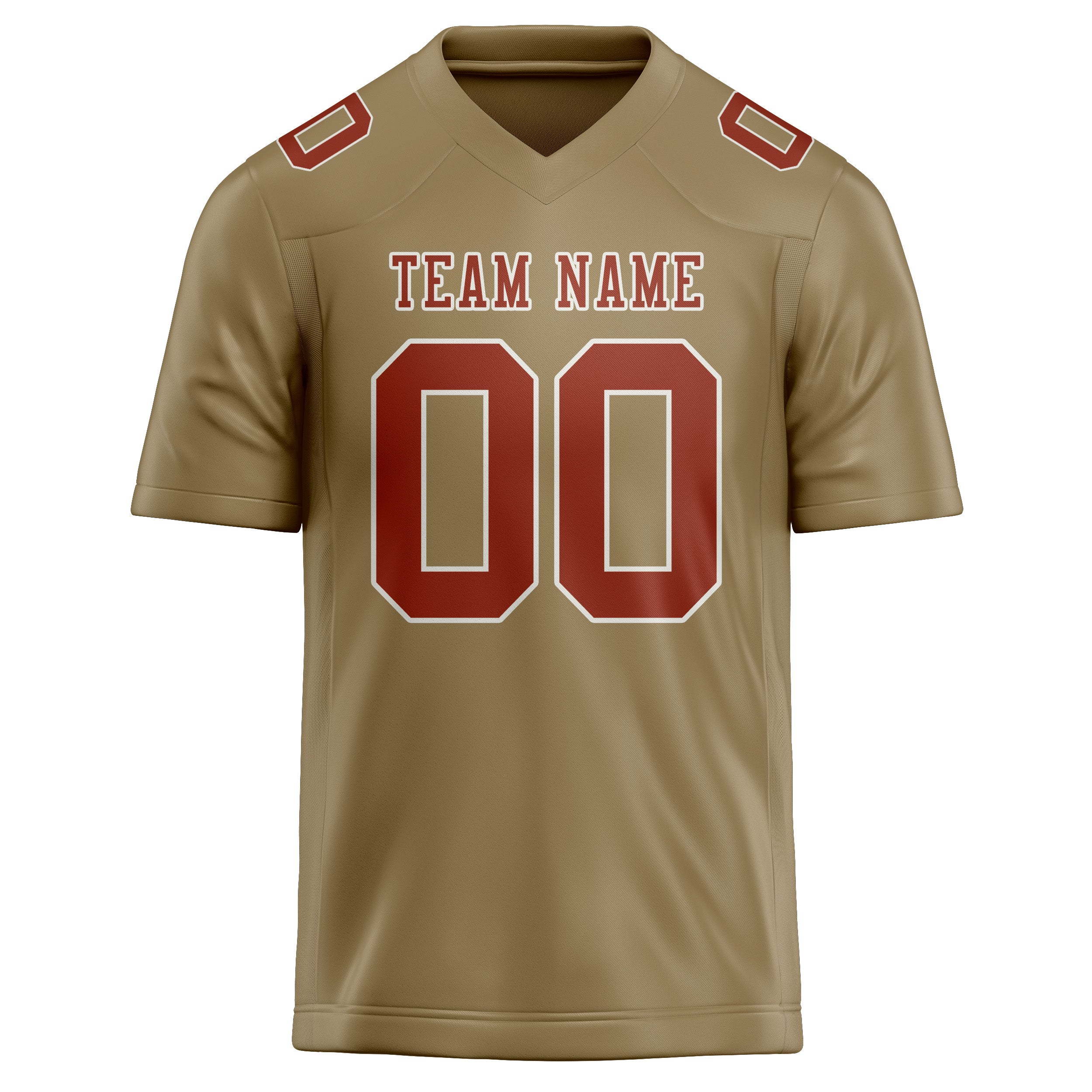 Шивач -създаден професионален Hellkhaki Coral Red Rugby Jersey