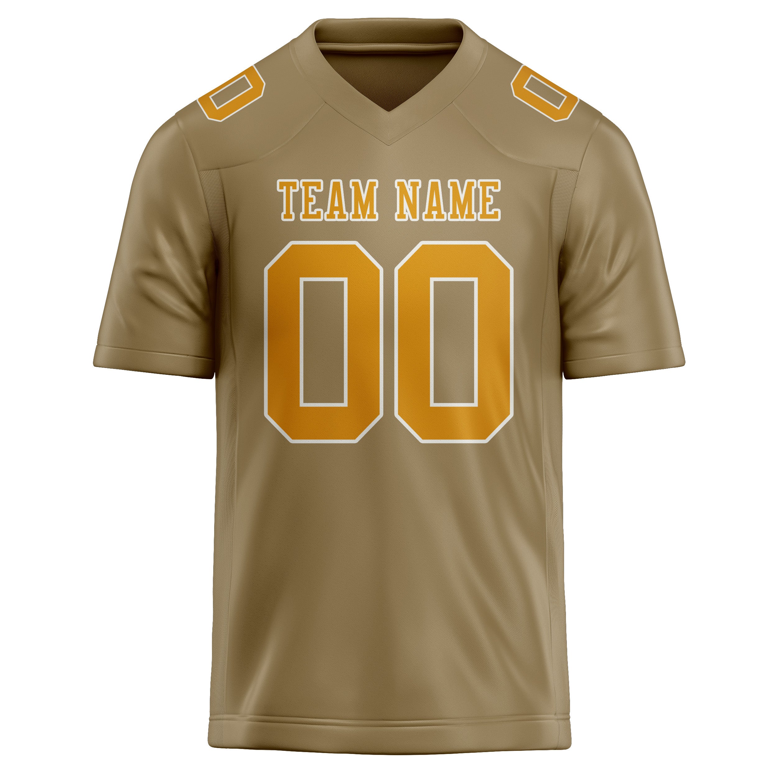 Шивач -създаден професионален Hellkhaki Yellow Rugby Jersey