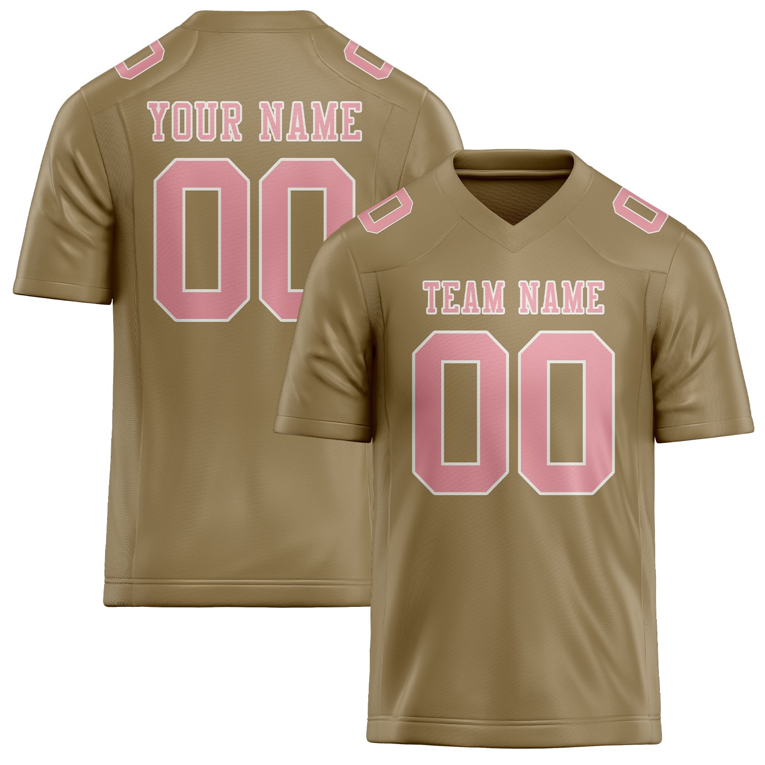 Шивач -създаден професионален Hellkhaki Pink Rugby Jersey