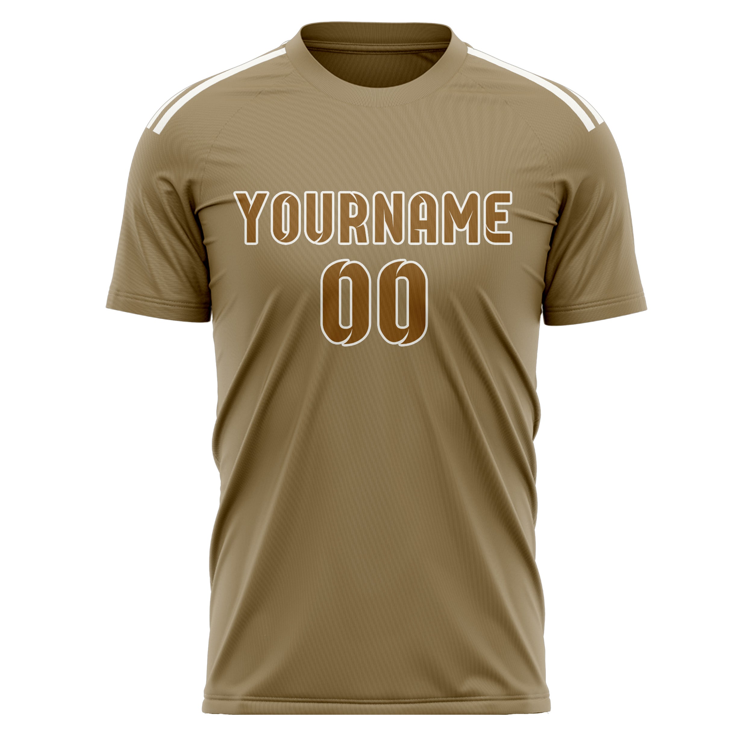 Benutzerdefiniertes Professionelles Hellkhaki Khaki Fußballtrikot