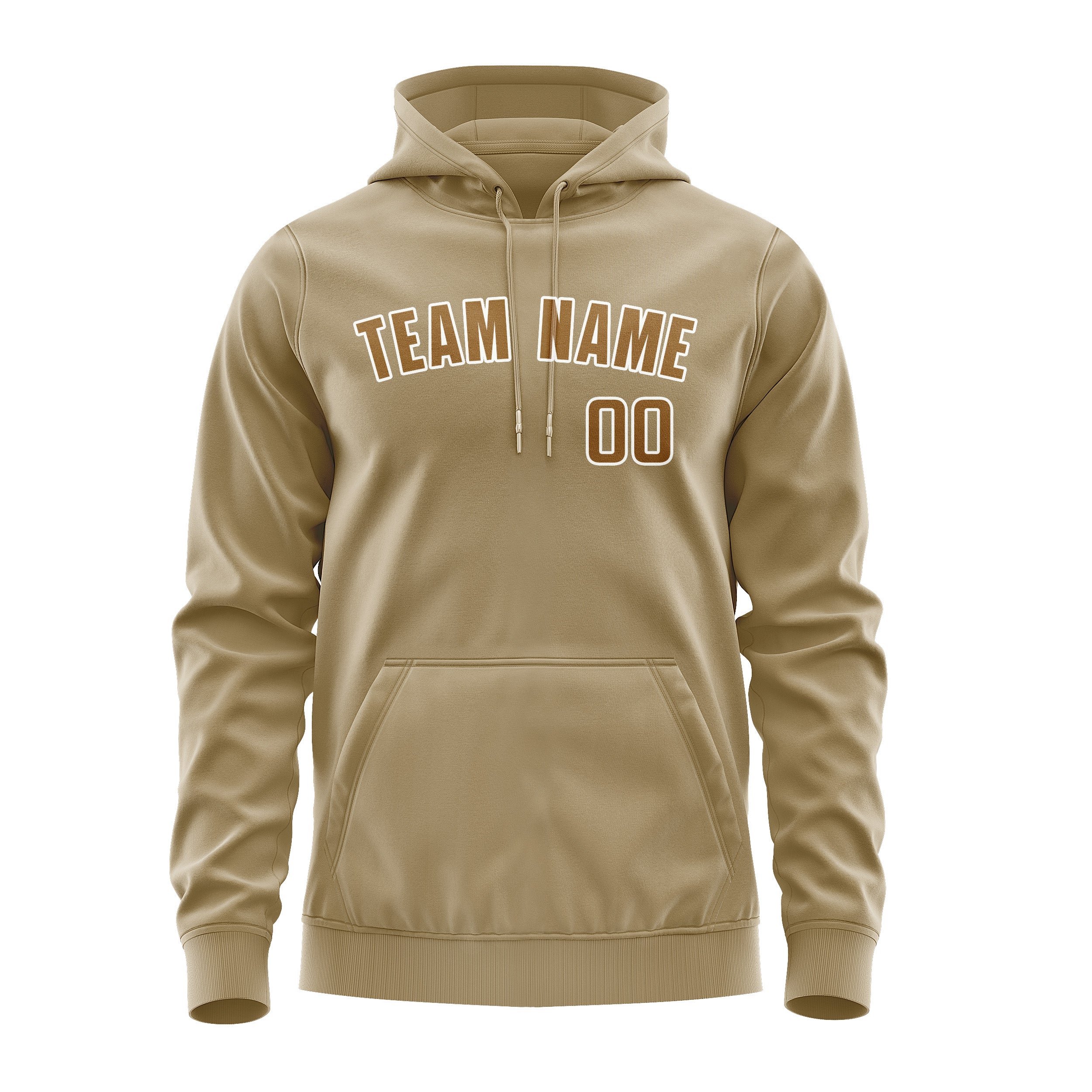 Maßgeschneidertes Hellkhaki Khaki Hoodie