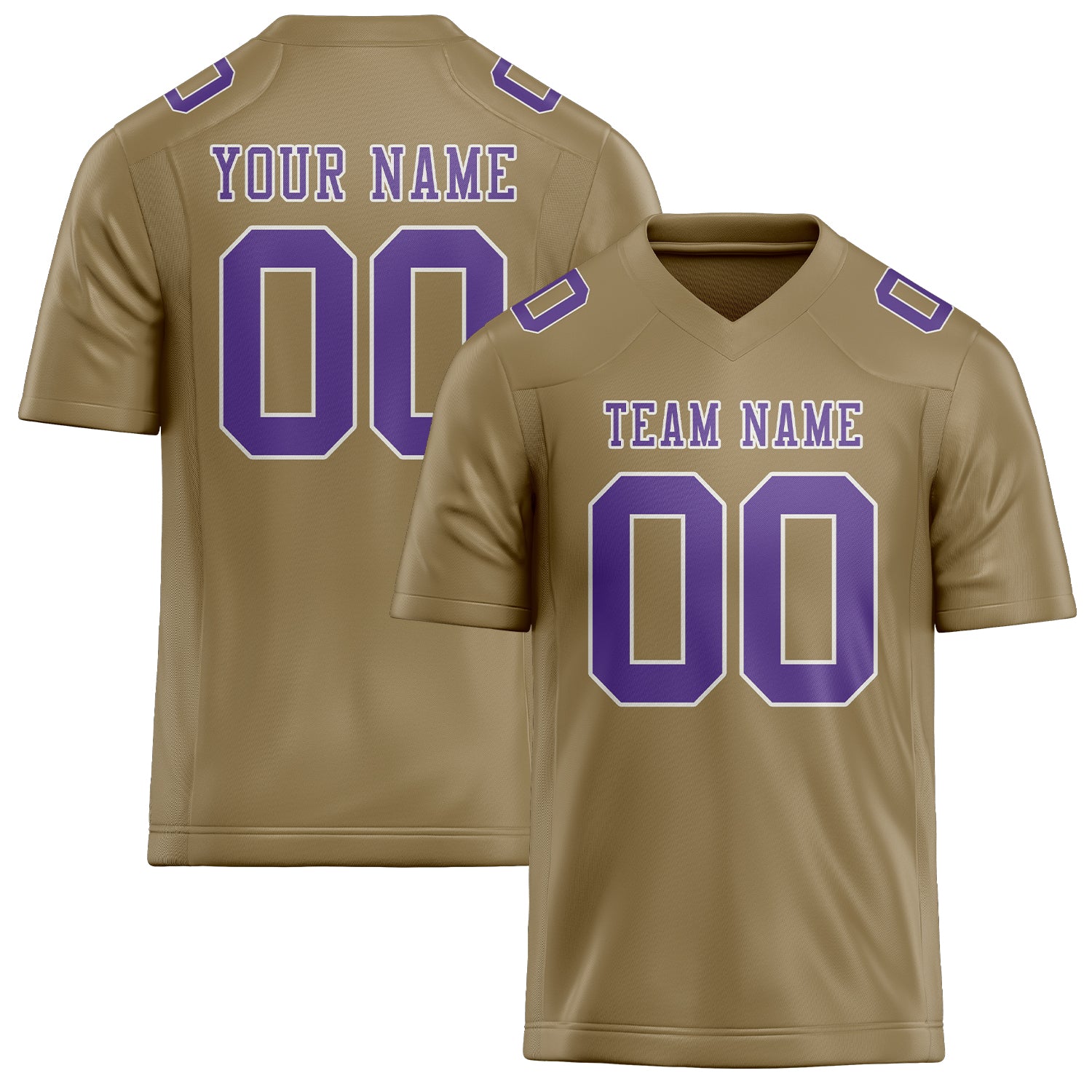 Шивач -създаден професионален Hellkhaki Lavender Rugby Jersey