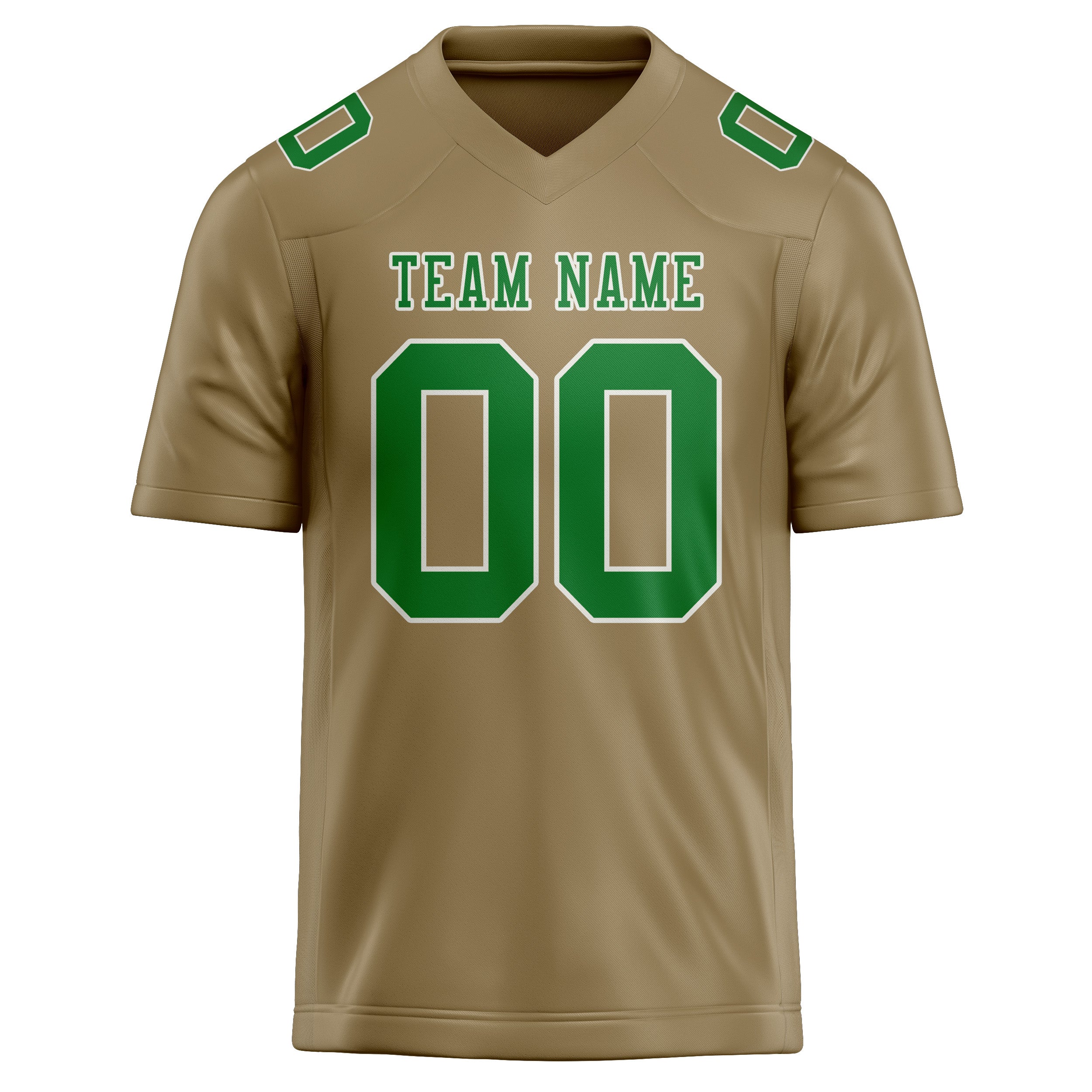 Шивач -създаден професионален Hellkhaki Emerald Green Rugby Jersey