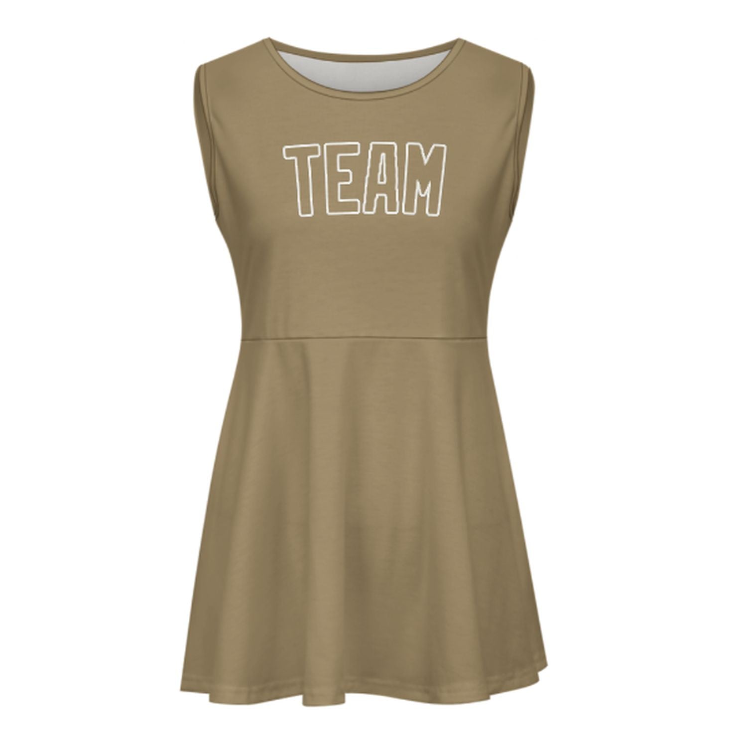 Maßgeschneidertes Hellkhaki Hellkhaki Cheerleader-Kleid