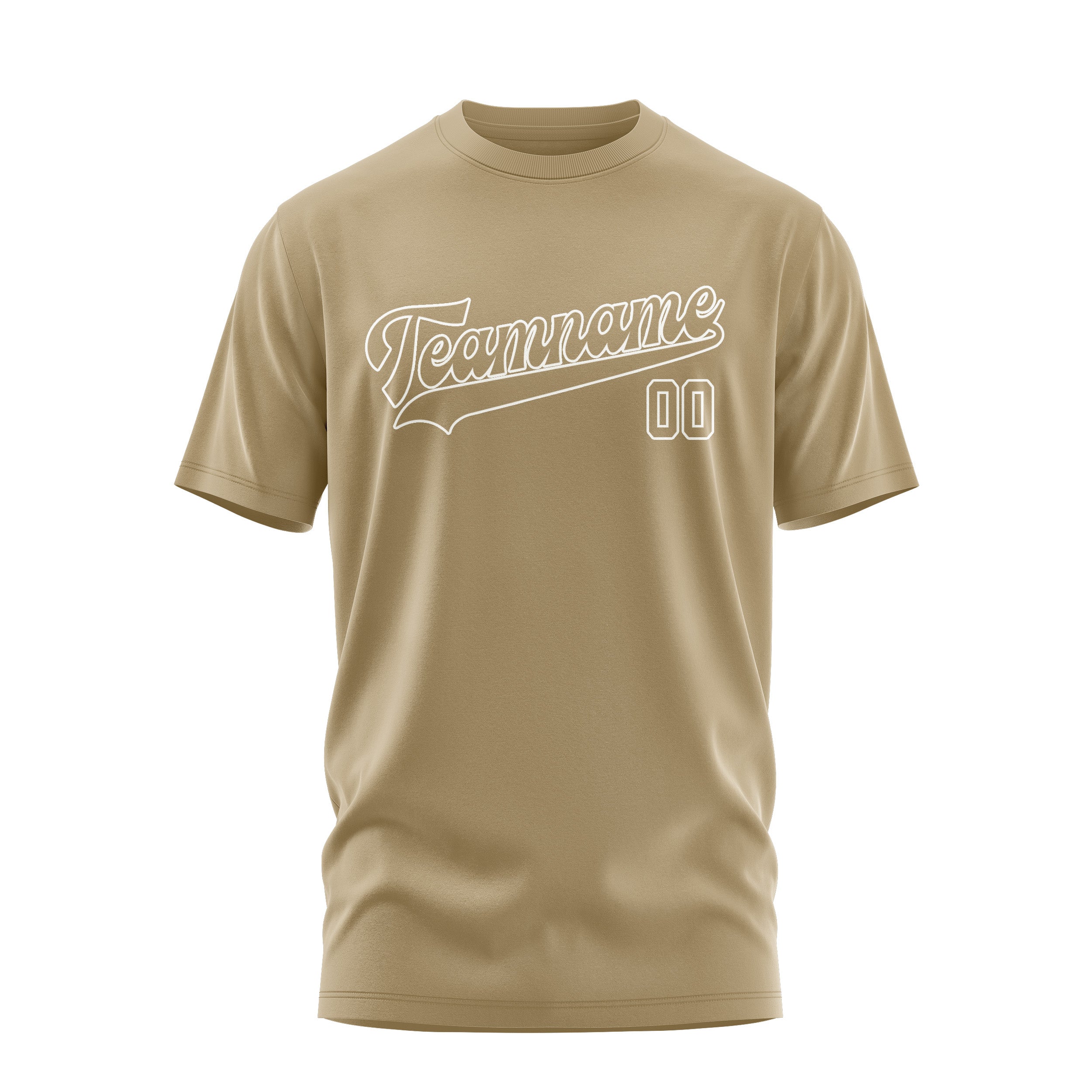 Maßgeschneidertes Hellkhaki Hellkhaki T-Shirt