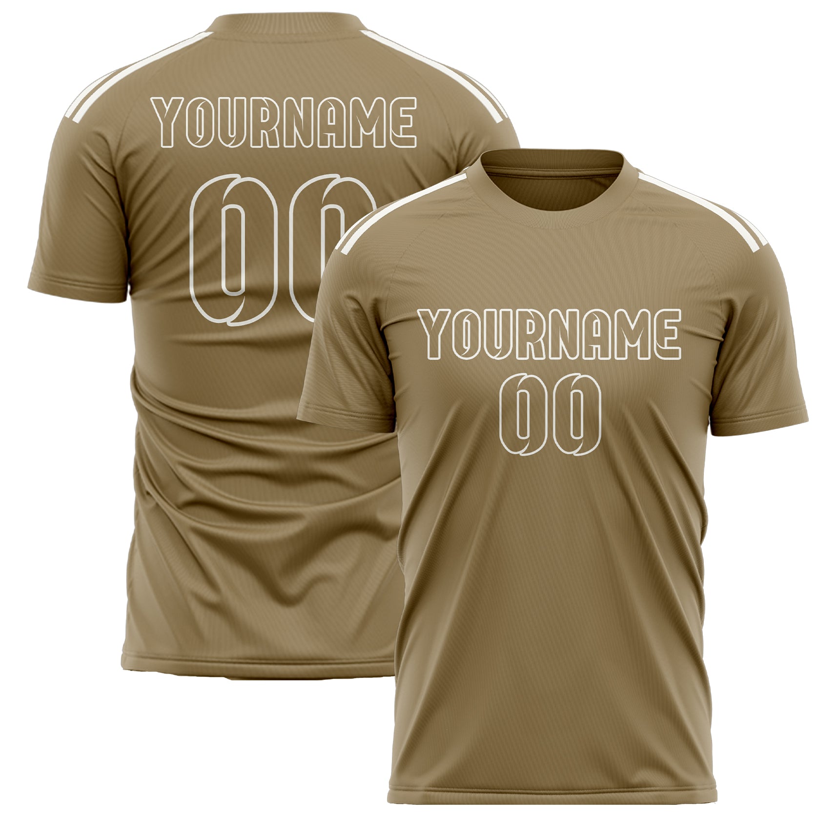 Benutzerdefiniertes Professionelles Hellkhaki Hellkhaki Fußballtrikot