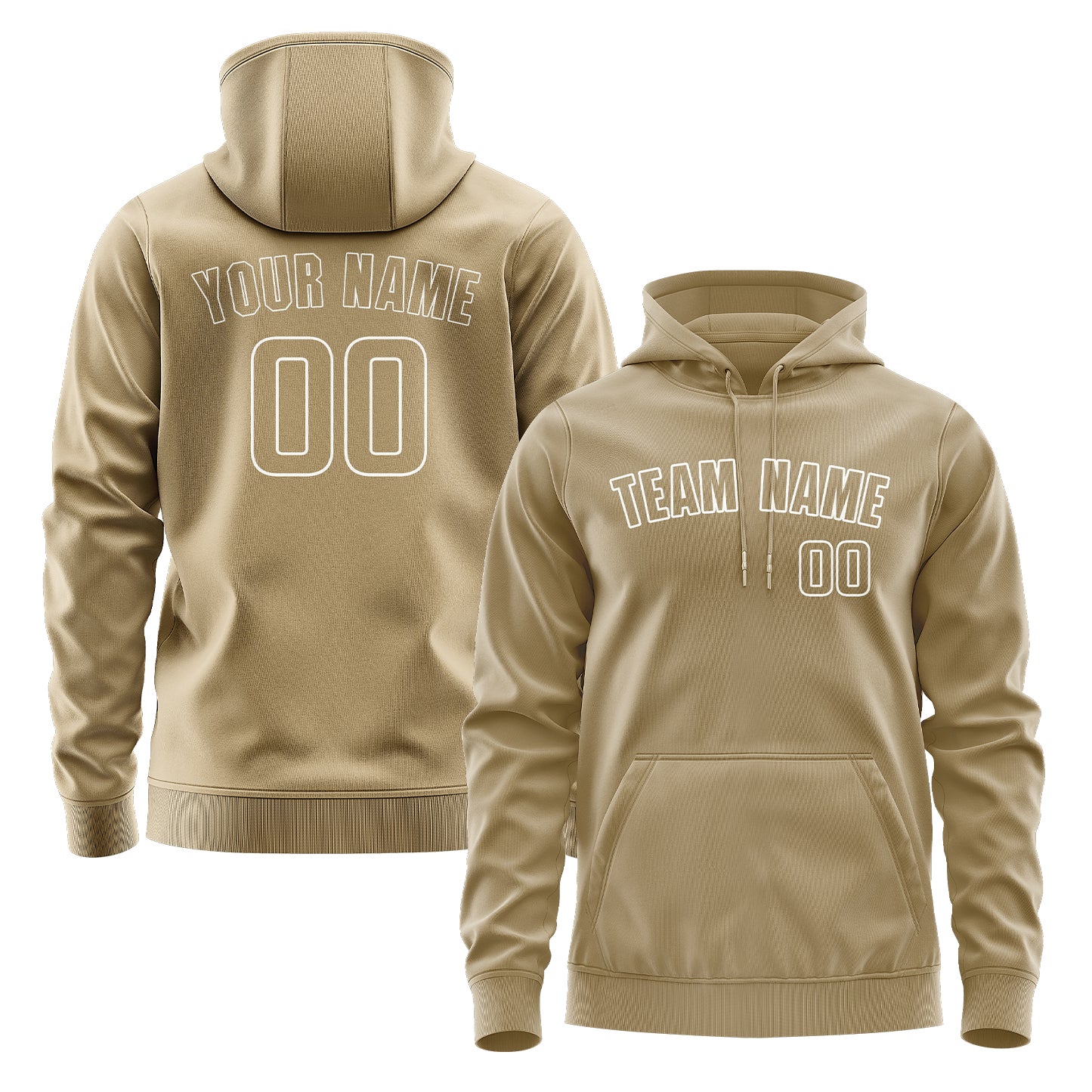 Maßgeschneidertes Hellkhaki Hellkhaki Hoodie