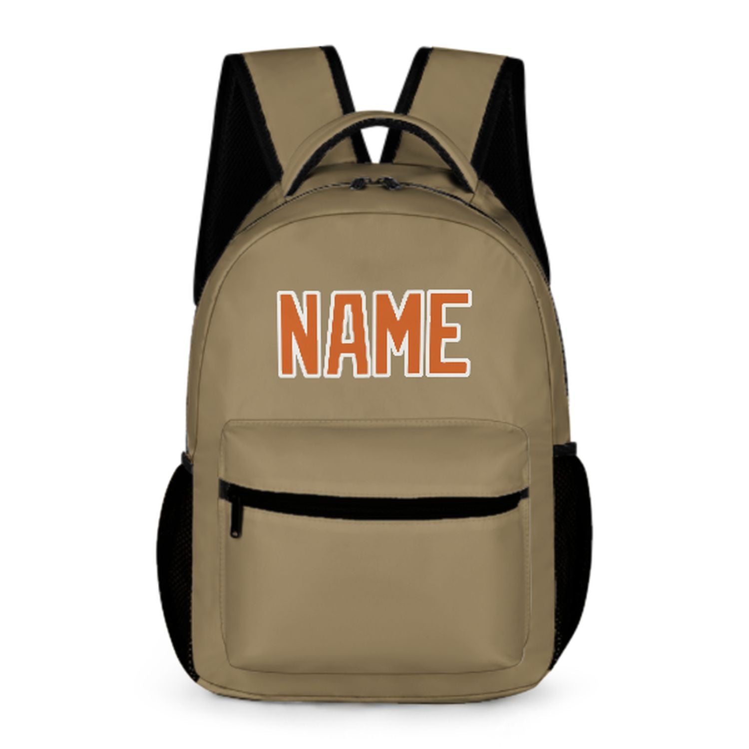Maßgeschneidertes Hellkhaki Orange Kinderrucksack