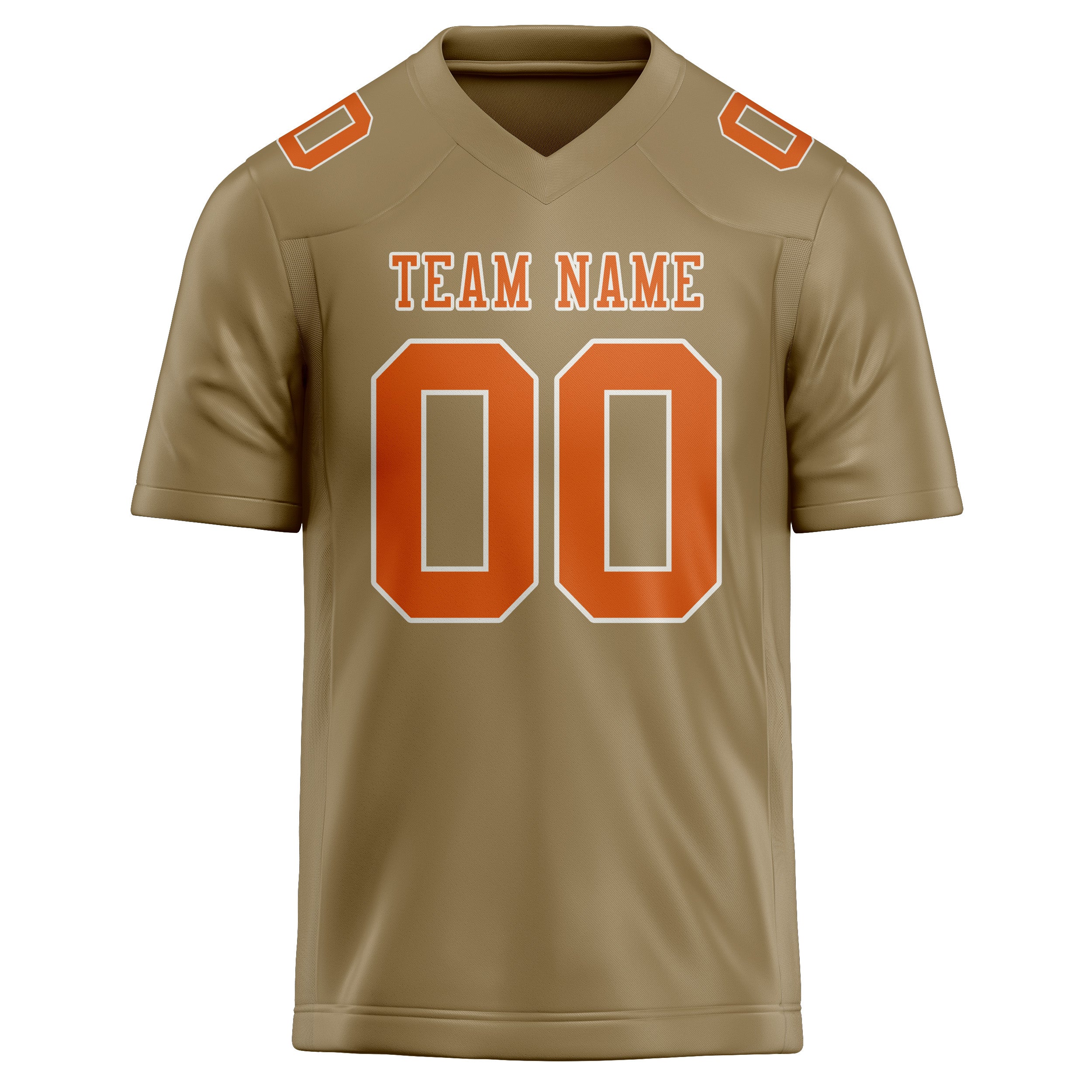 Шивач -създаден професионален Hellkhaki Orange Rugby Jersey