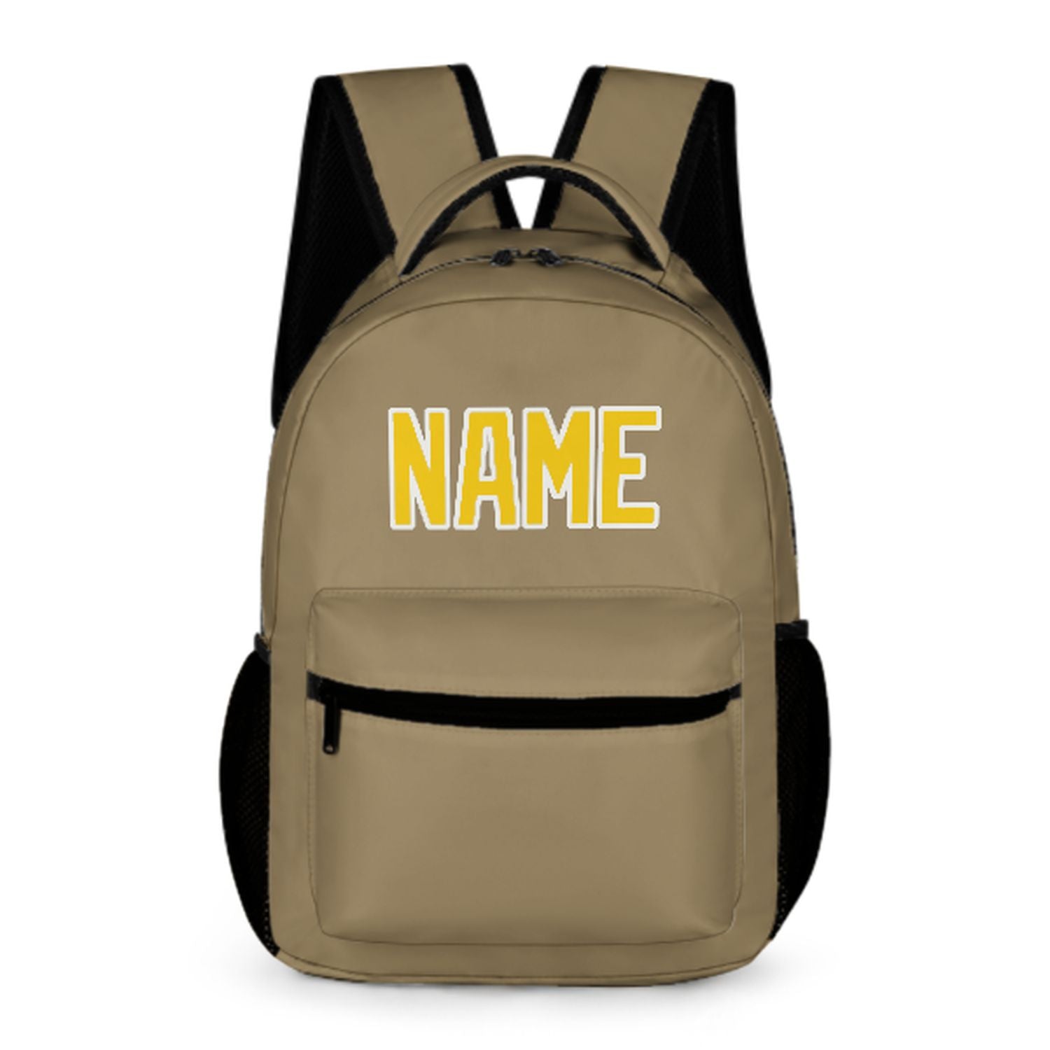 Maßgeschneidertes Hellkhaki Gold Kinderrucksack