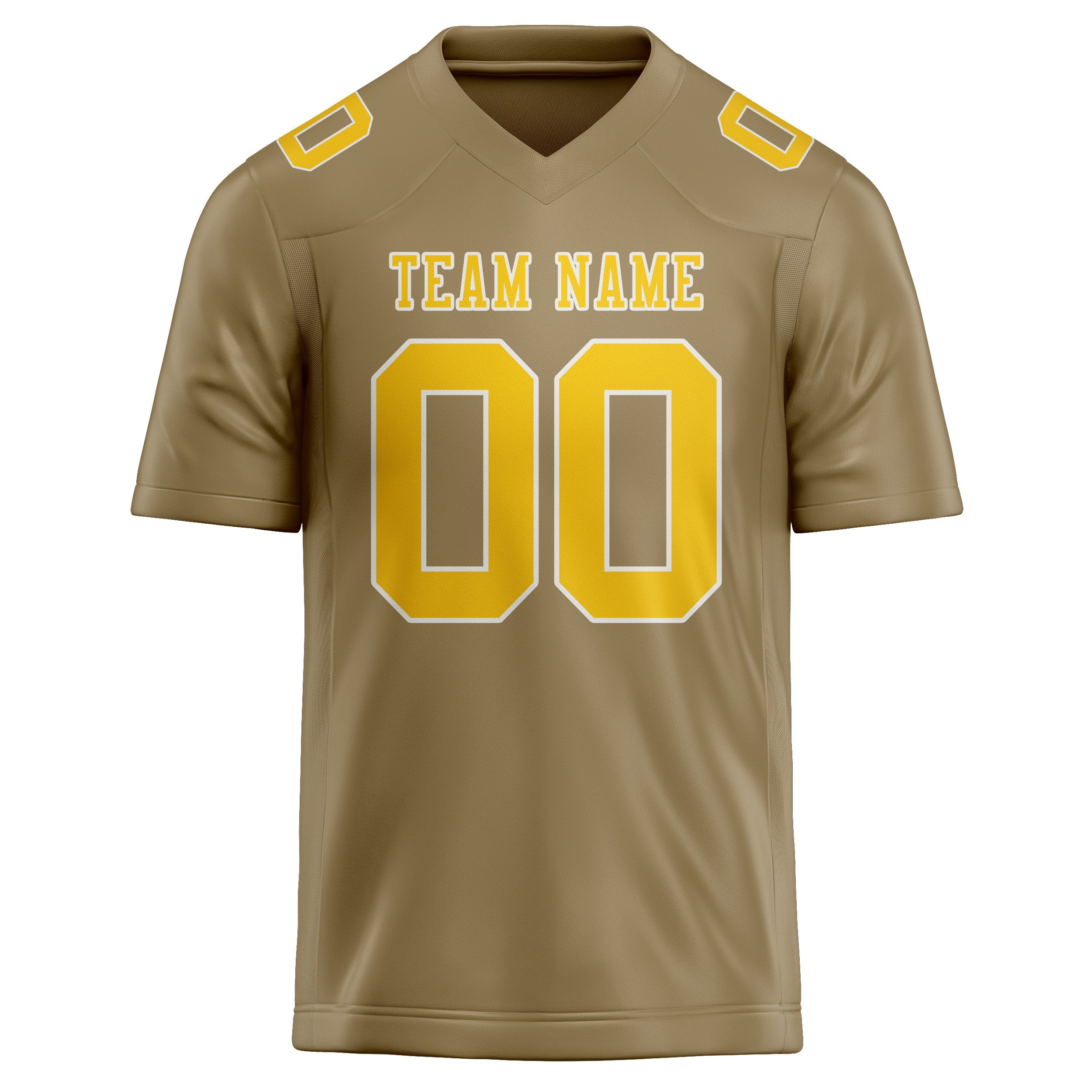 Шивач -Изработен професионален Hellkhaki Gold Rugby Jersey
