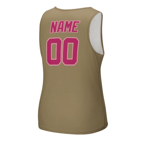 Maßgeschneidertes Hellkhaki Rosarot Herren Tanktop