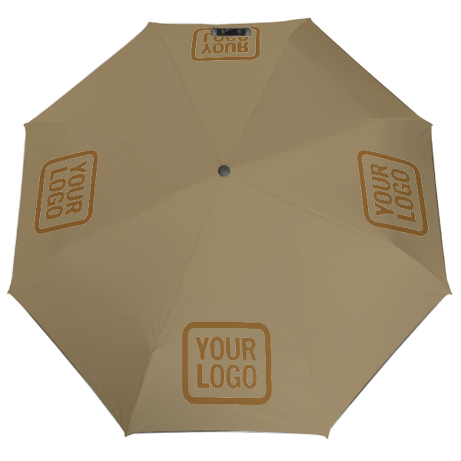 Maßgeschneidertes Hellkhaki Khaki Automatik-Regenschirm