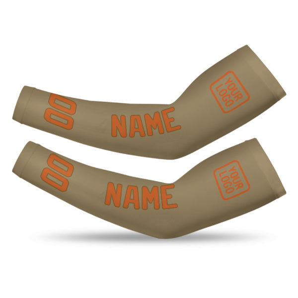 Maßgeschneidertes Hellkhaki Orange Armschutz