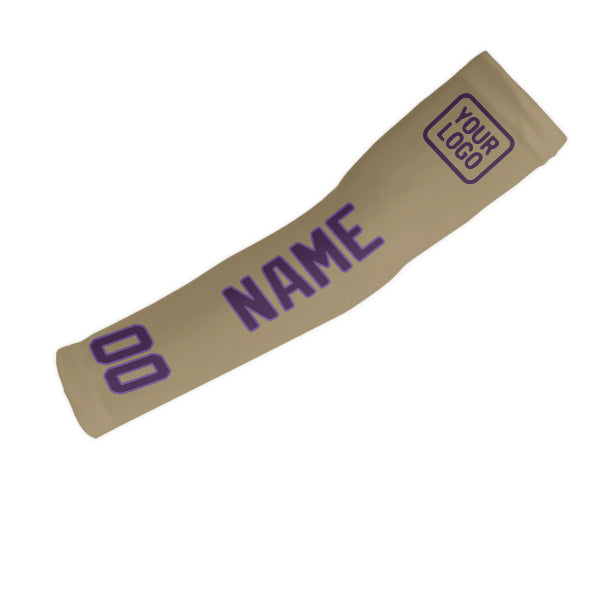 Maßgeschneidertes Hellkhaki Lila Armschutz