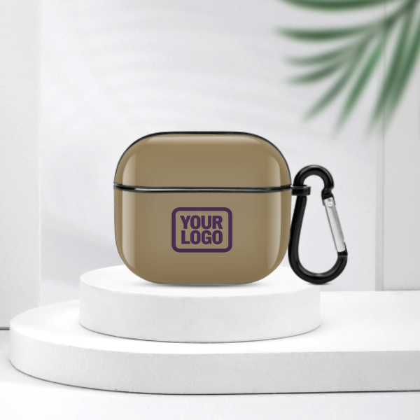 Maßgeschneidertes Hellkhaki Lila AirPods-Hülle (3. Generation)