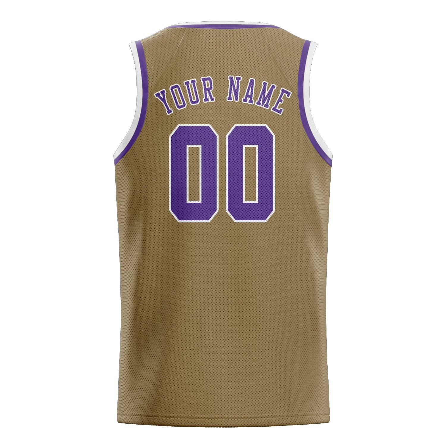 Benutzerdefiniertes Professionelles Hellkhaki Lavendel Basketballtrikot