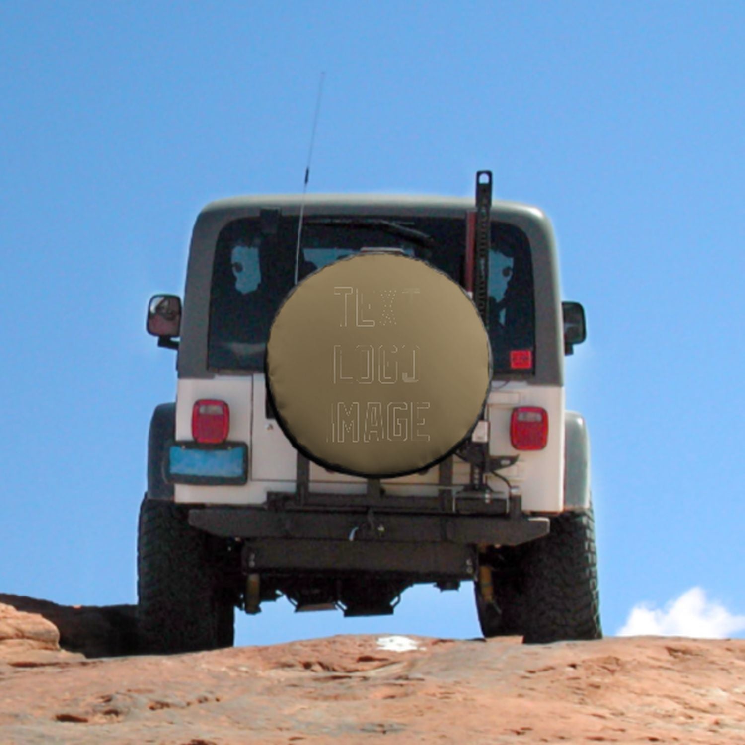 Maßgeschneidertes Hellkhaki Hellkhaki LKW Reifen