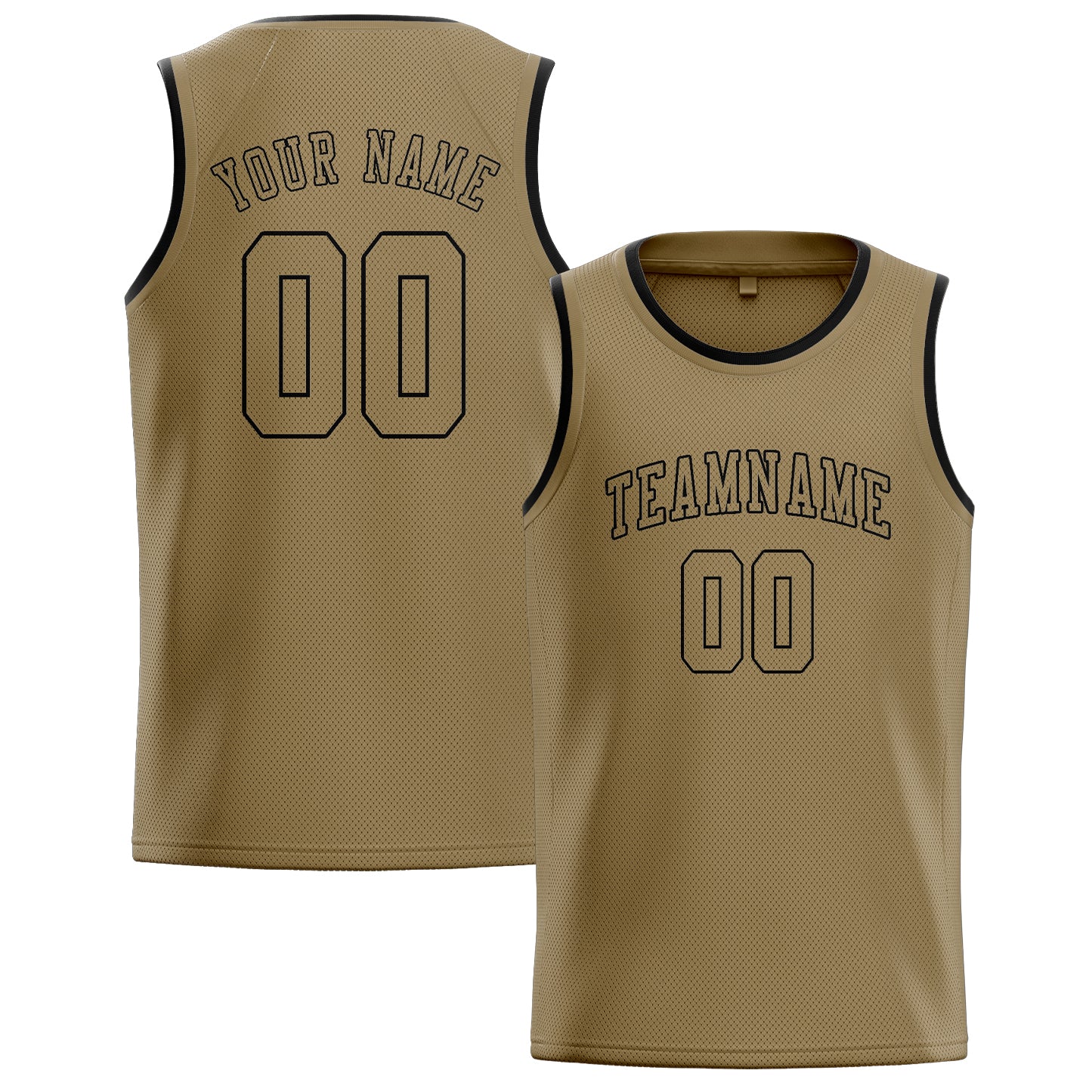 Benutzerdefiniertes Professionelles Hellkhaki Hellkhaki Basketballtrikot