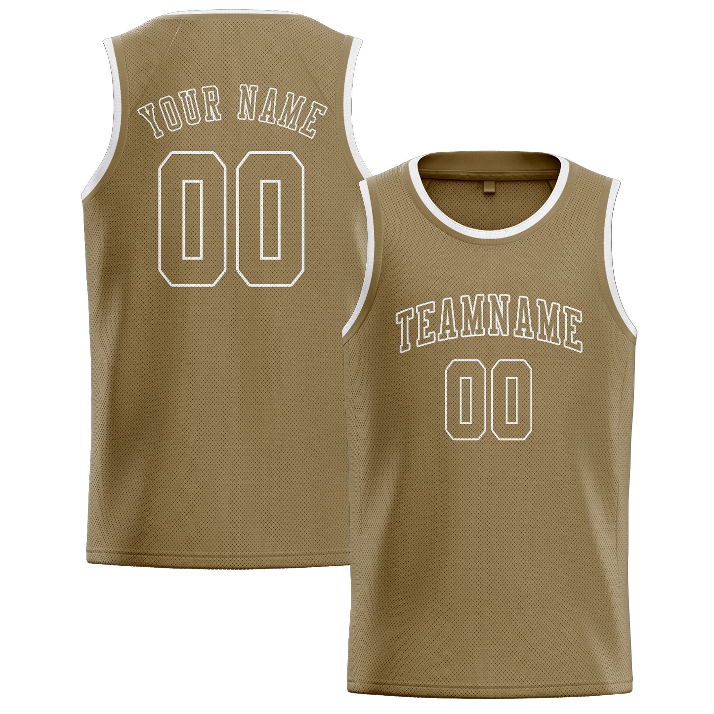 Benutzerdefiniertes Professionelles Hellkhaki Hellkhaki Basketballtrikot