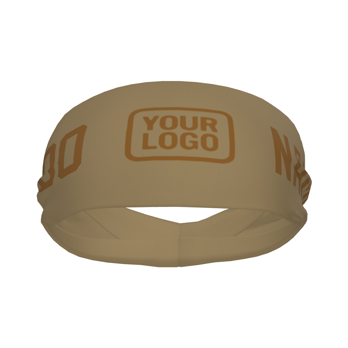 Maßgeschneidertes Hellkhaki Khaki Sport Stirnband