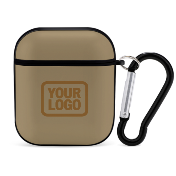 Maßgeschneidertes Hellkhaki Khaki AirPods-Hülle