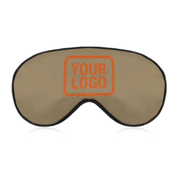 Maßgeschneidertes Hellkhaki Orange Schlafmaske