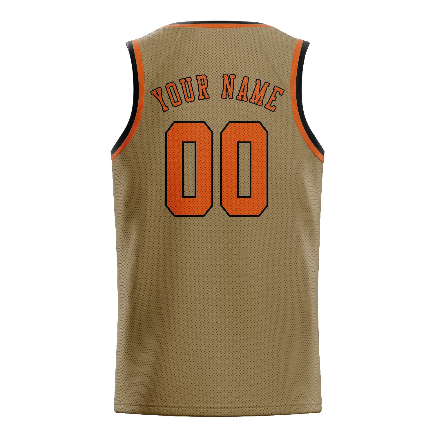 Benutzerdefiniertes Professionelles Hellkhaki Orange Basketballtrikot