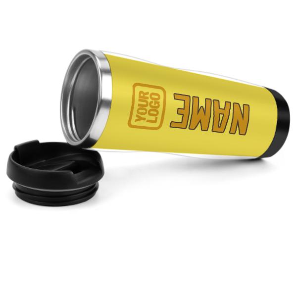 Maßgeschneidertes Blassgelb Gelb Edelstahlbecher