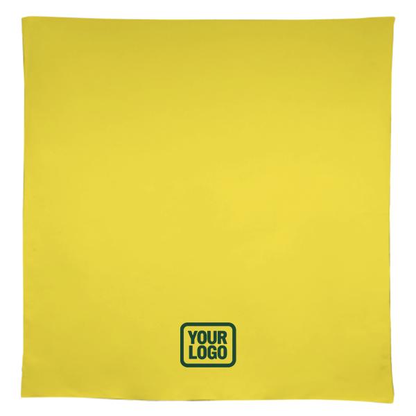 Tovaglia quadrata personalizzata color giallo pallido verde oliva scuro