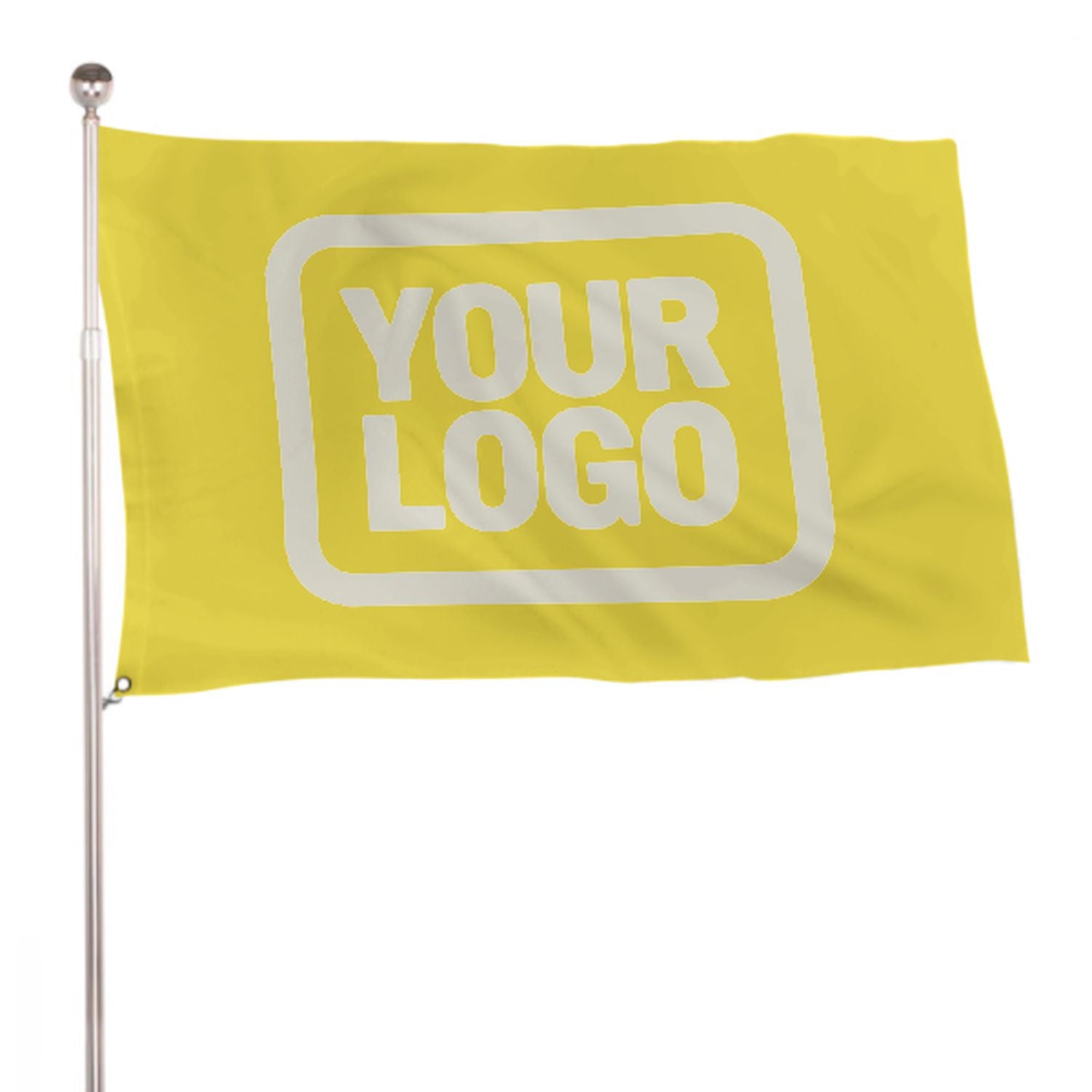 Maßgeschneidertes Blassgelb Beige Flagge