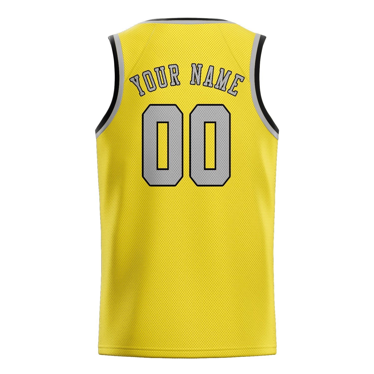 Benutzerdefiniertes Professionelles Blassgelb Grau Basketballtrikot